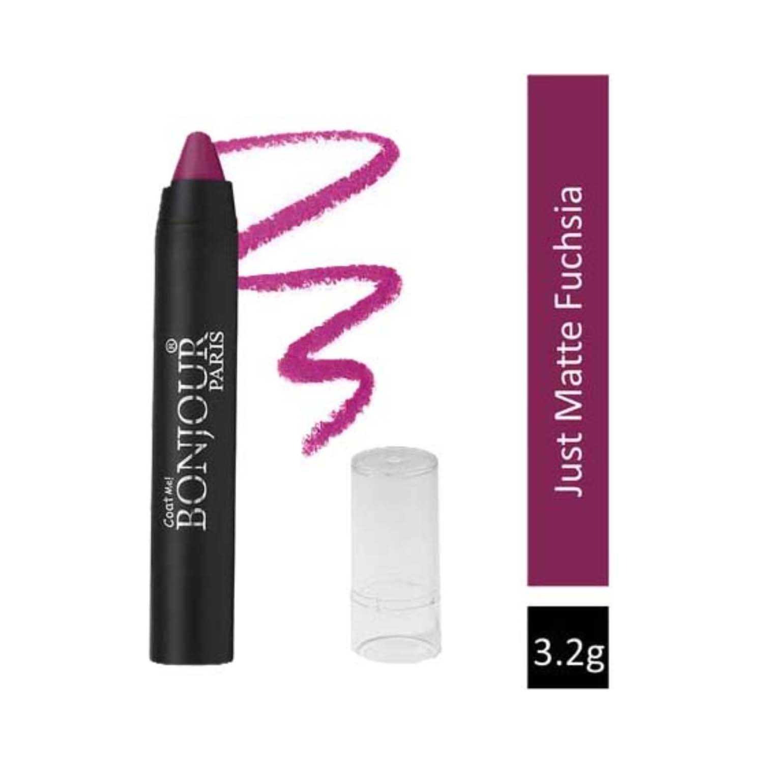 Bonjour Paris | Bonjour Paris Just Matte Lip Crayon - 02 Fuchsia (3.2g)