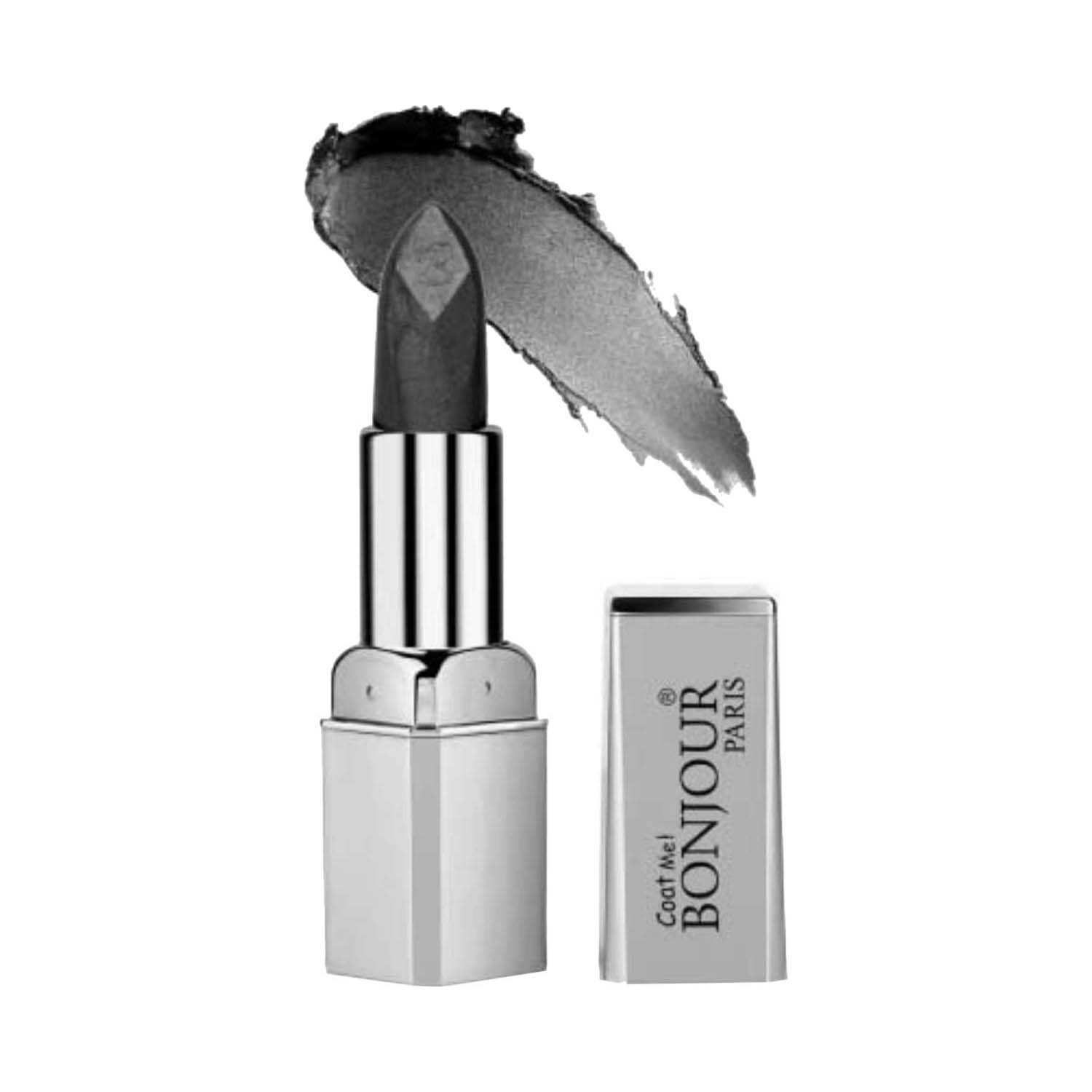 Bonjour Paris | Bonjour Paris Premium Metallic Shine Lipstick - Metallic Ash Black (4.2g)