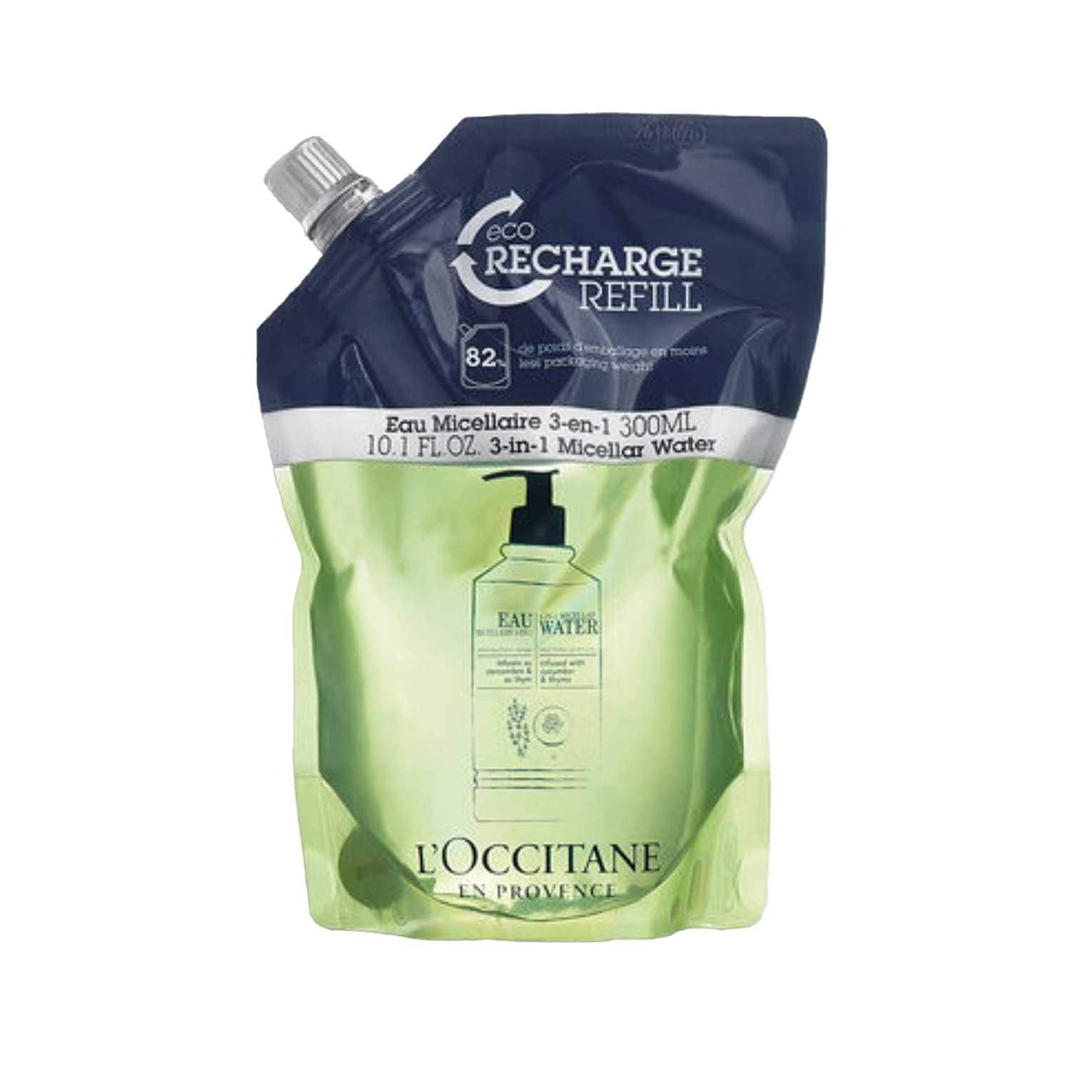 L'occitane | L'Occitane Cleansing 3-In-1 Micellar Water Refill Makeup Remover - (300ml)