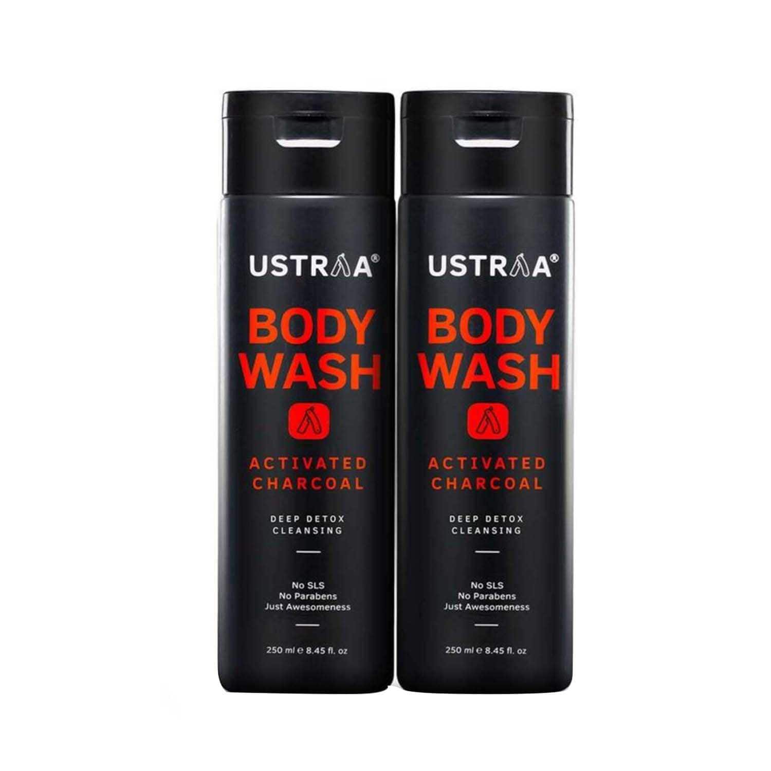 Ustraa | Ustraa Activated Charcoal Body Wash - (2 Pcs)