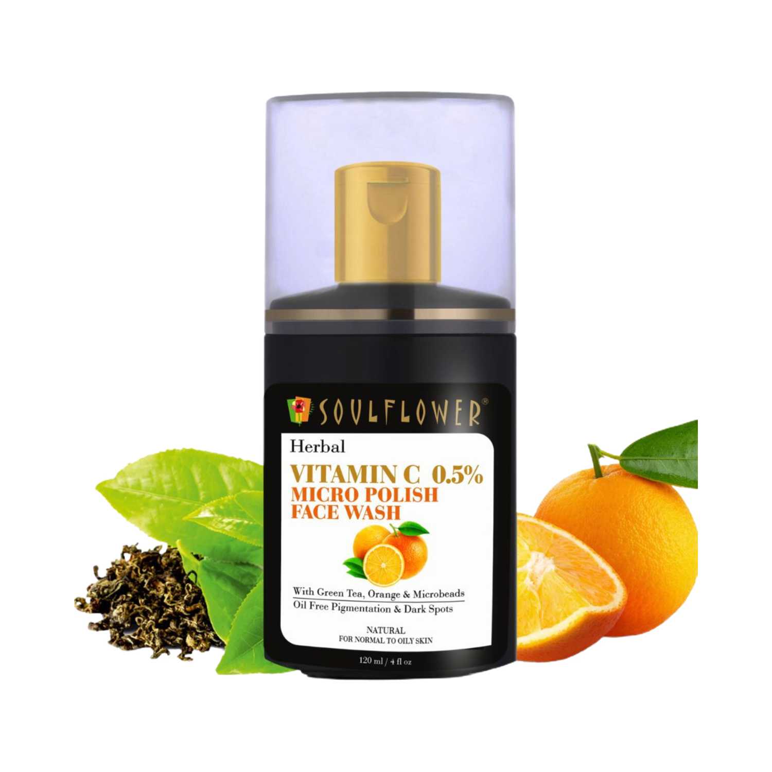 Soulflower | Soulflower Herbal Vitamin C Micro Polish Face Wash - (120ml)