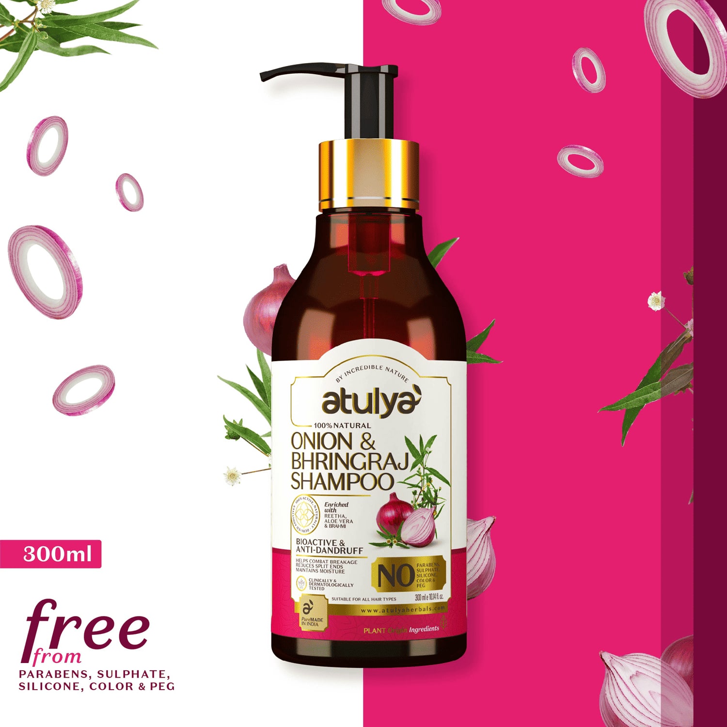 Atulya | Atulya Onion Bhringraj Hair Shampoo (300ml)