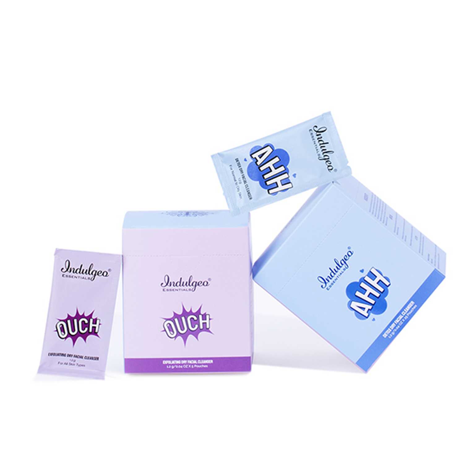 Indulgeo Essentials | Indulgeo Essentials AHH + OUCH Combo Detox Dry Facial Cleanser