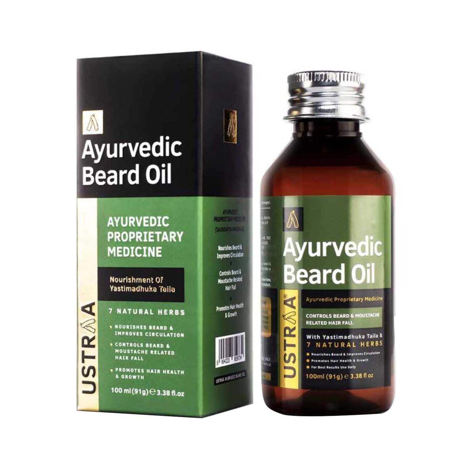Ustraa | Ustraa Ayurvedic Beard Growth Oil - (100ml)