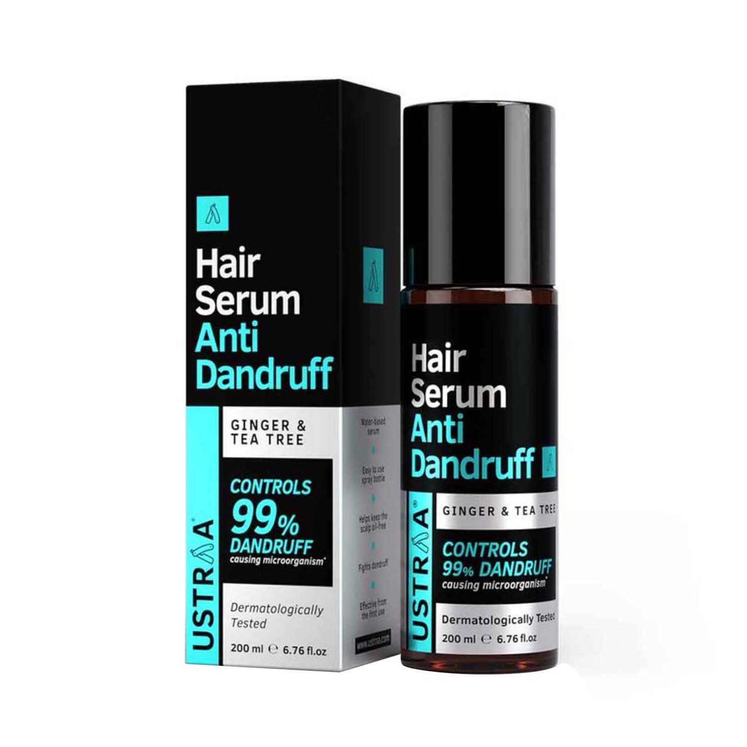 Ustraa | Ustraa Anti Dandruff Ginger & Tea Tree Hair Serum - (200ml)