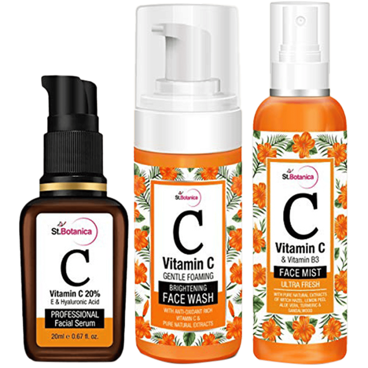 St.Botanica | St.Botanica Vitamin C Facial Series Combo - (3 Pcs)