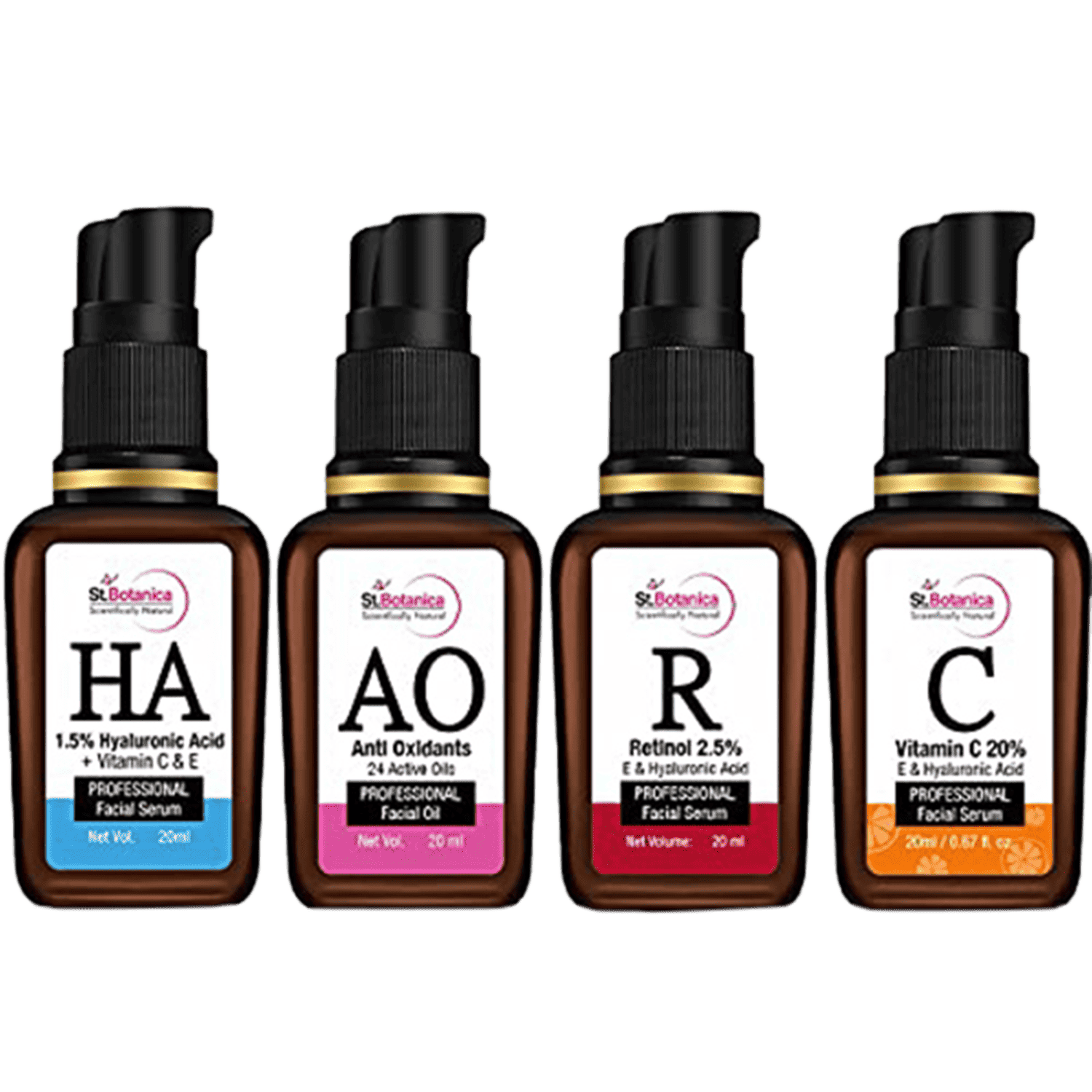 St.Botanica | St.Botanica Professional Face Serums - (4 Pcs)