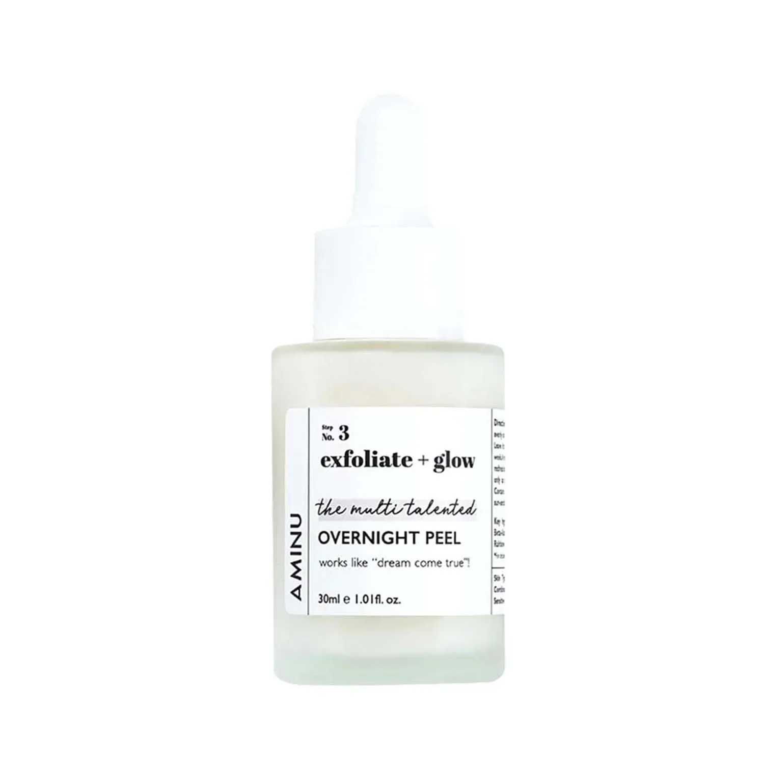Aminu | Aminu Exfoliate Plus Glow The Multitalented Overnight Peel - (10ml)