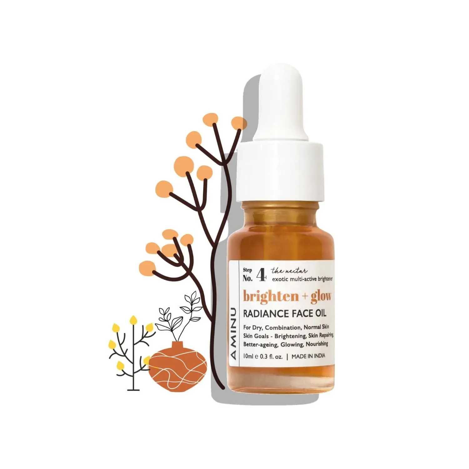 Aminu | Aminu Brighten Plus Glow The Nectar Radiance Face Oil - (10ml)