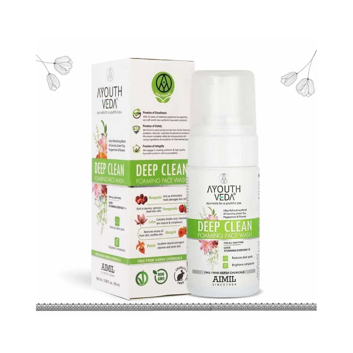 Ayouthveda | Ayouthveda Deep Clean Foaming Face Wash - (100ml)