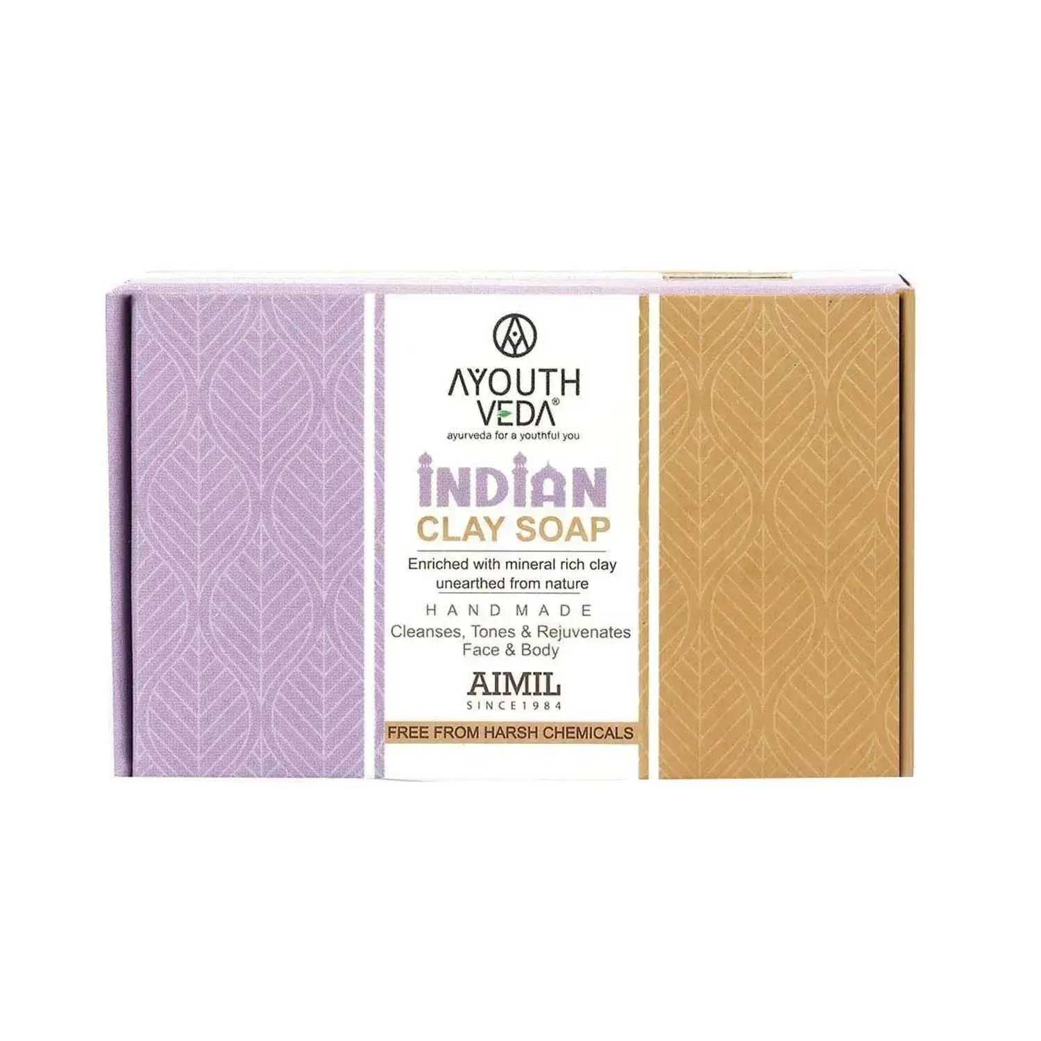 Ayouthveda | Ayouthveda Handmade Indian Clay Soap - (110g)