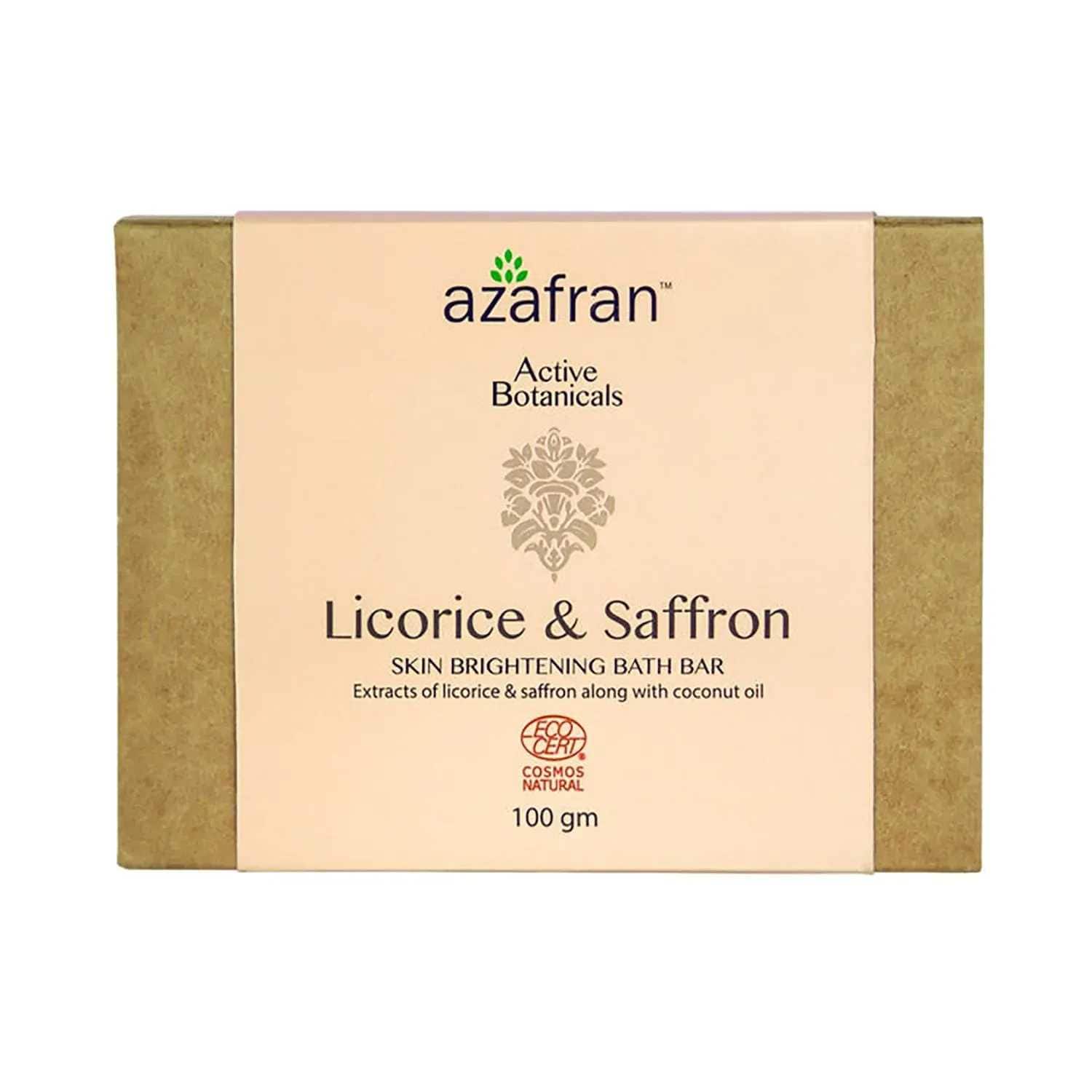 Azafran Active Botanicals | Azafran Active Botanicals Licorice & Saffron Skin Lightening Bath Bar - (100g)