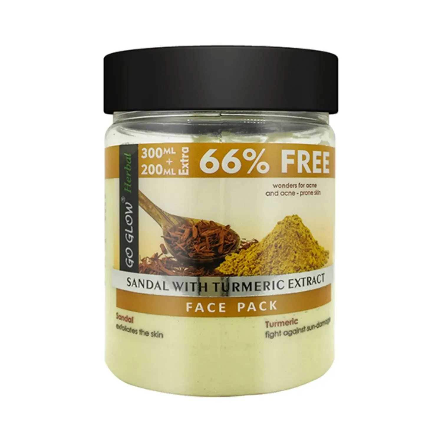 Berina | Berina Go Glow Sandal & Turmeric Extract Face Pack - (500ml)