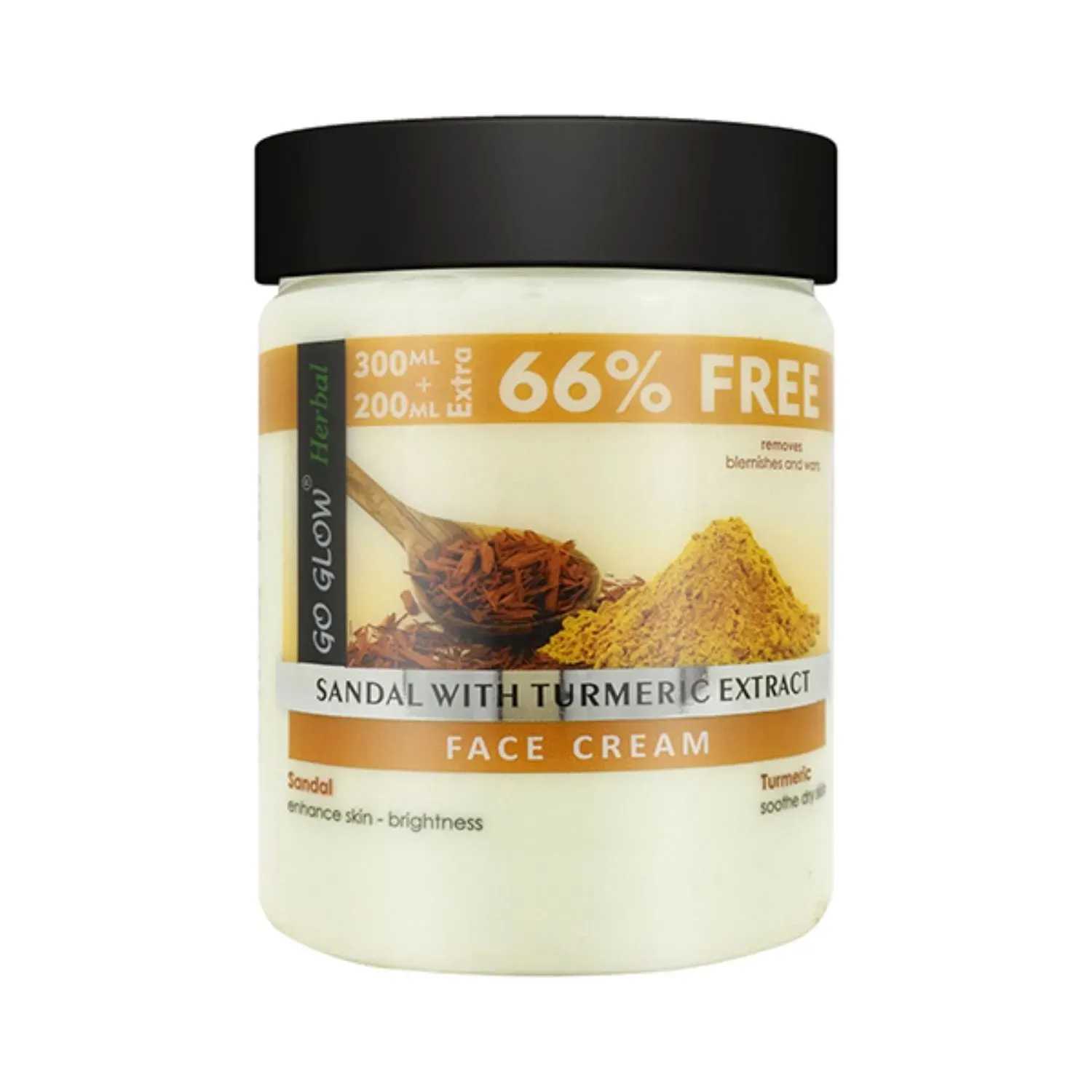 Berina | Berina Go Glow Sandal & Turmeric Extract Face Cream - (500g)