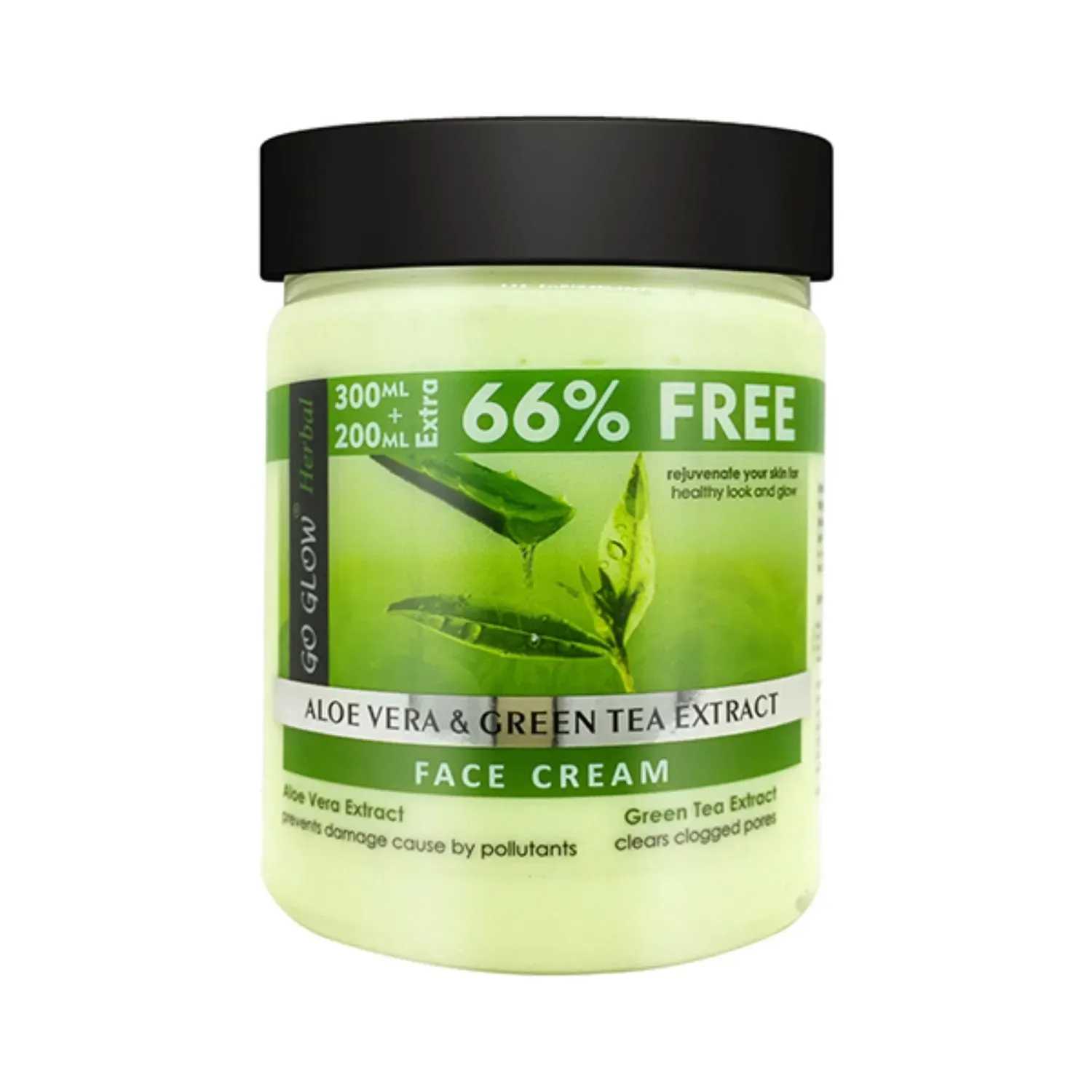 Berina | Berina Go Glow Aloe Vera & Tea Tree Extract Face Cream - (500g)