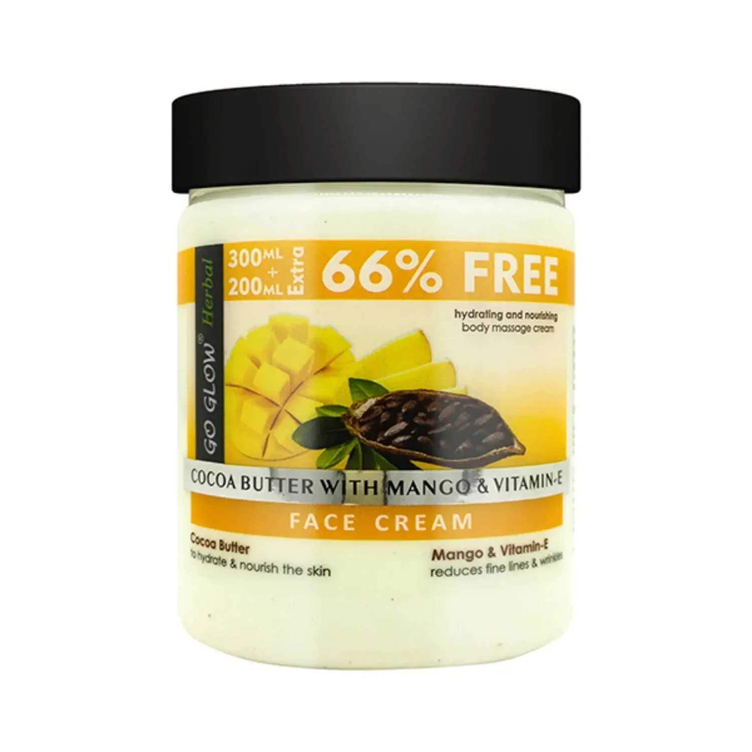 Berina | Berina Go Glow Cocoa Butter With Mango & Vitamin E Face Cream - (500g)
