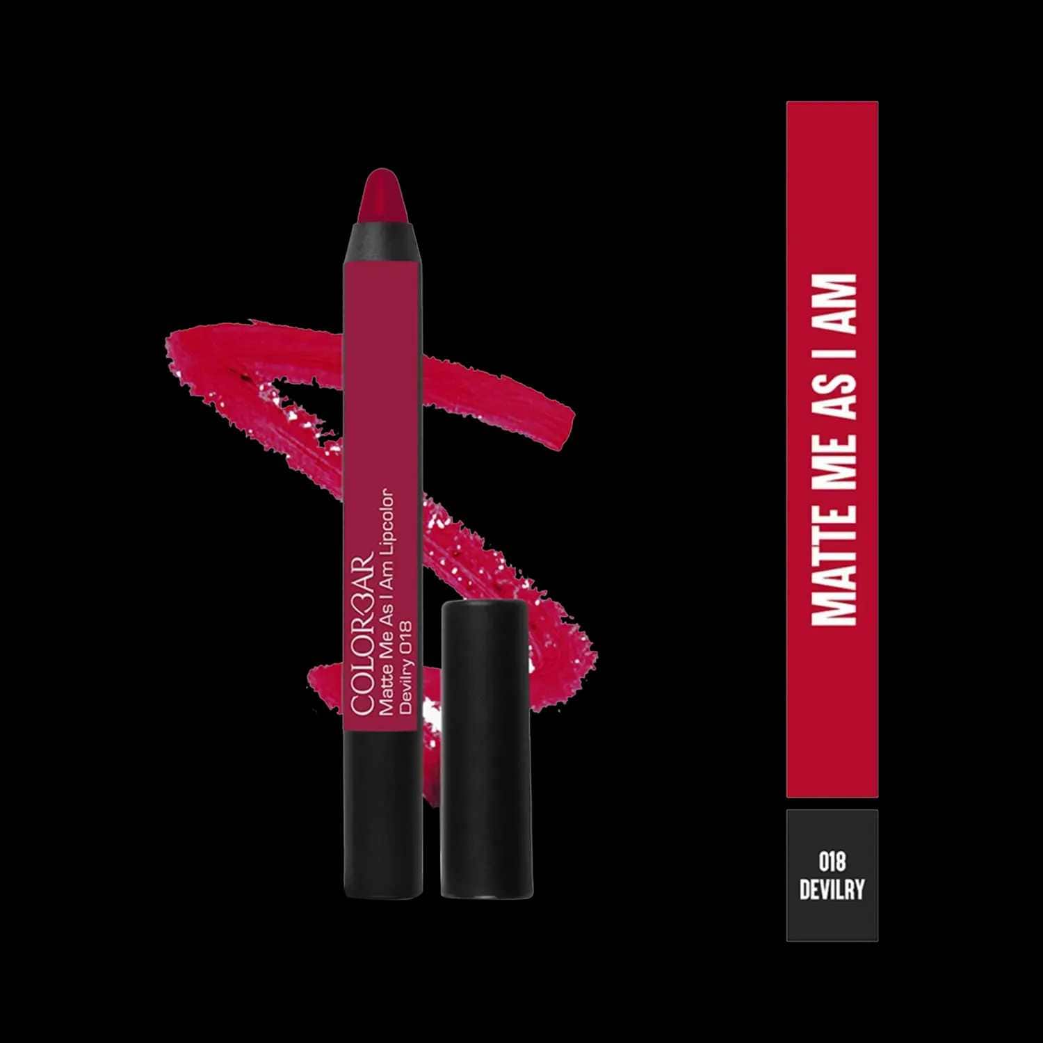 Colorbar | Colorbar Matte Me As I Am Lip Crayon - 018 Devilry (2.8gm)