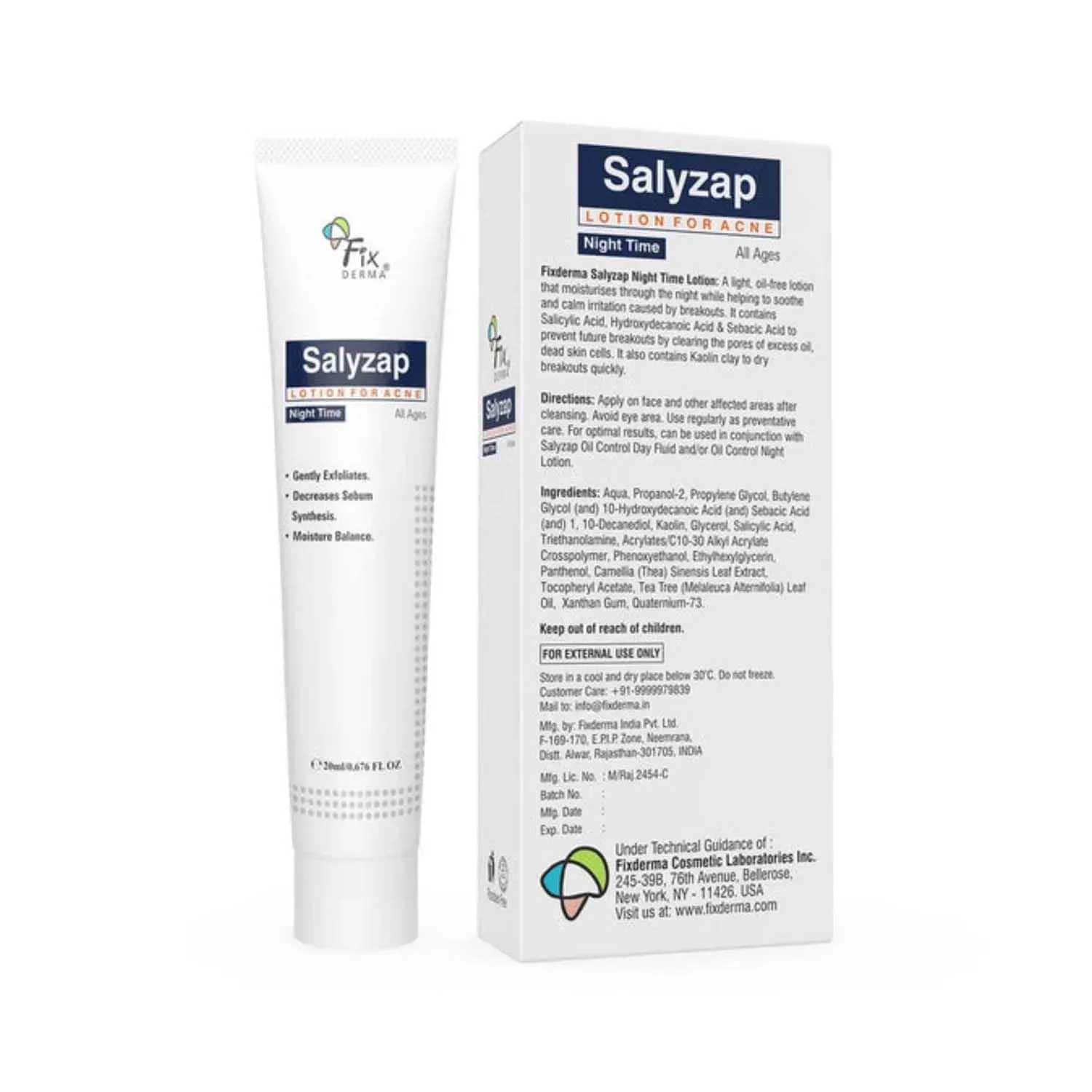 Fixderma | Fixderma Salyzap Night Time Lotion - (20ml)