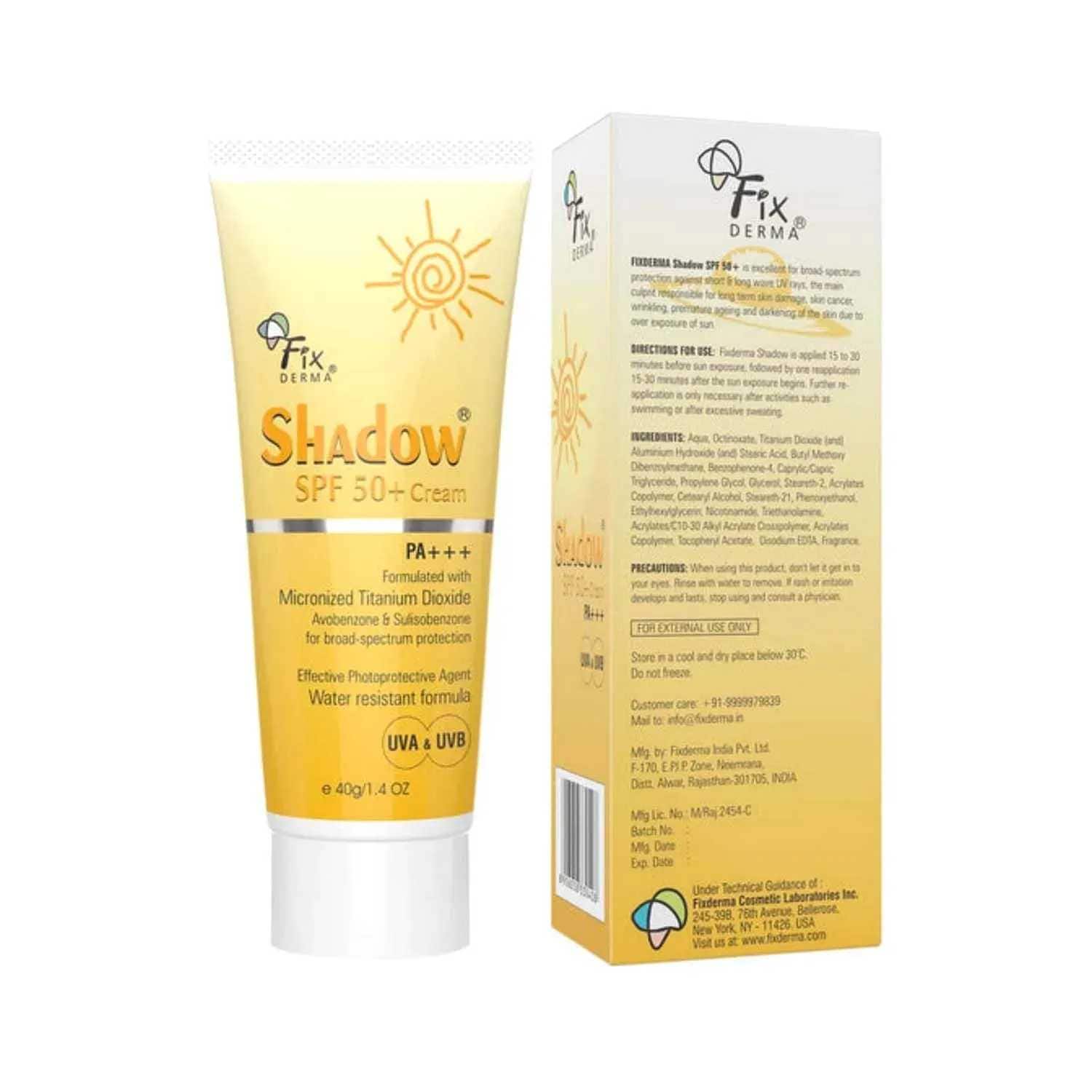 Fixderma | Fixderma Shadow SPF 50+ Cream - (40g)