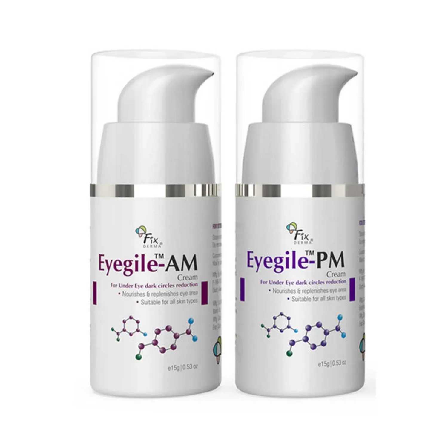 Fixderma | Fixderma Eyegile Day And Night Under Eye Cream - (2 Pcs)