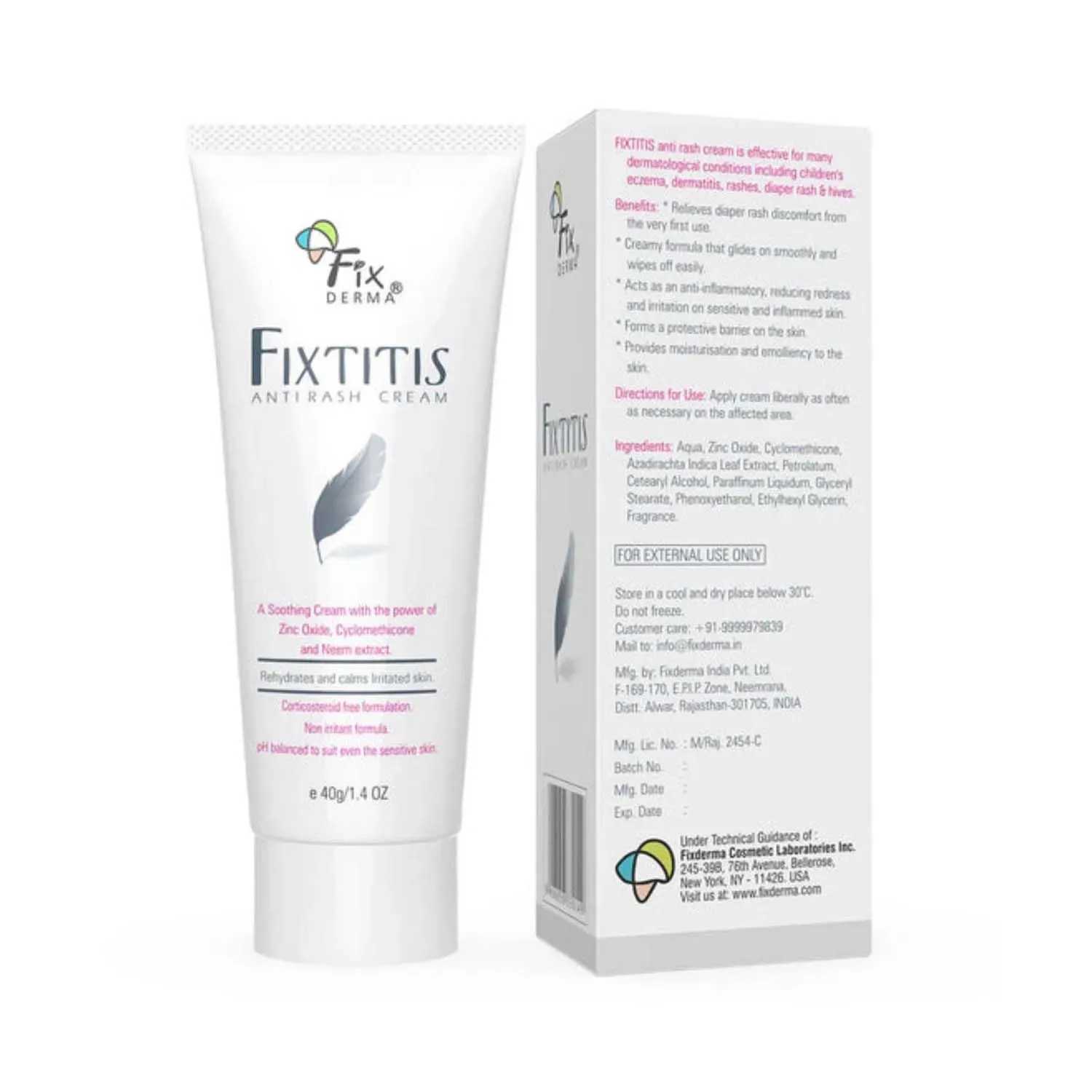 Fixderma | Fixderma Fixtitis Anti Rash Cream - (40g)