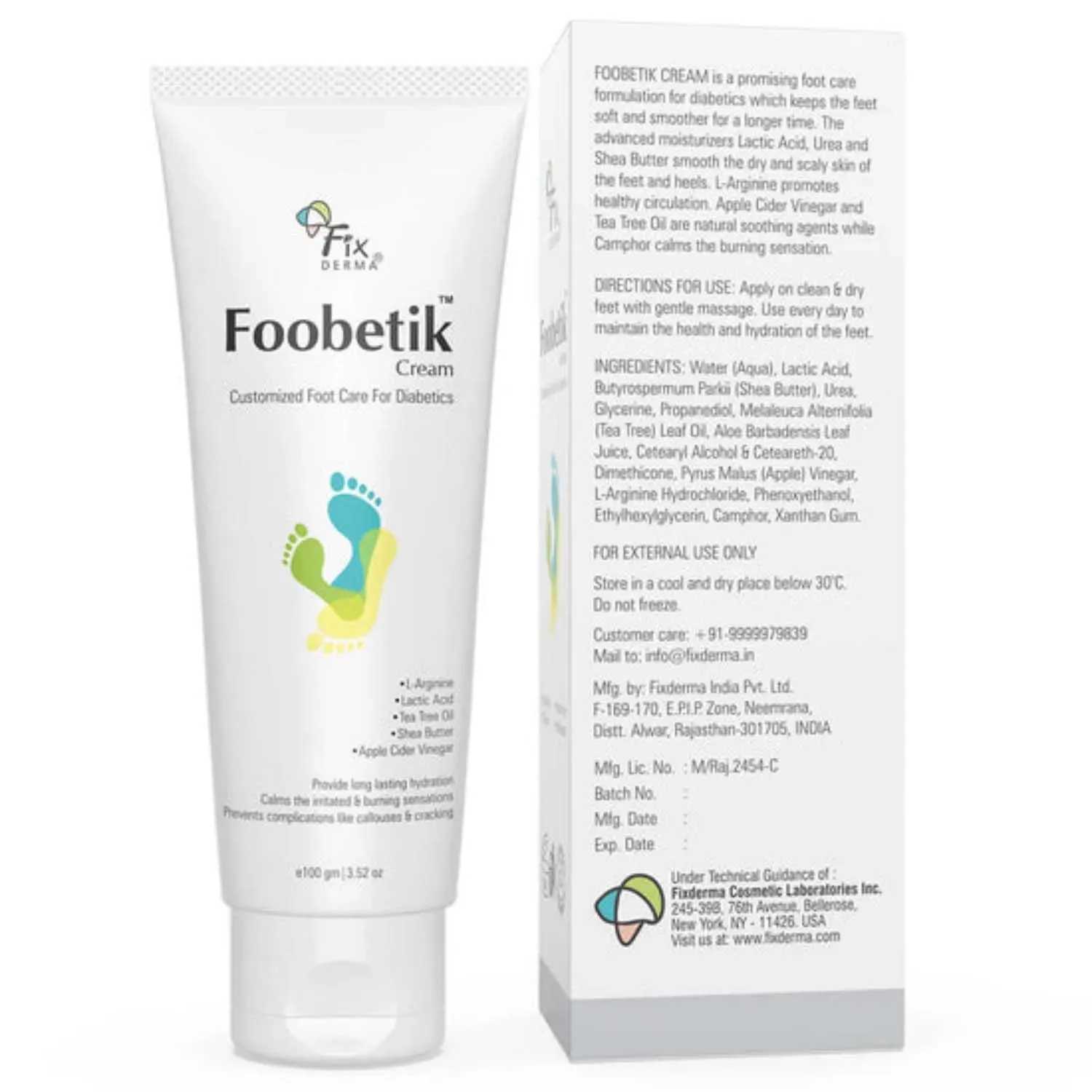 Fixderma | Fixderma Foobetik Cream - (100g)