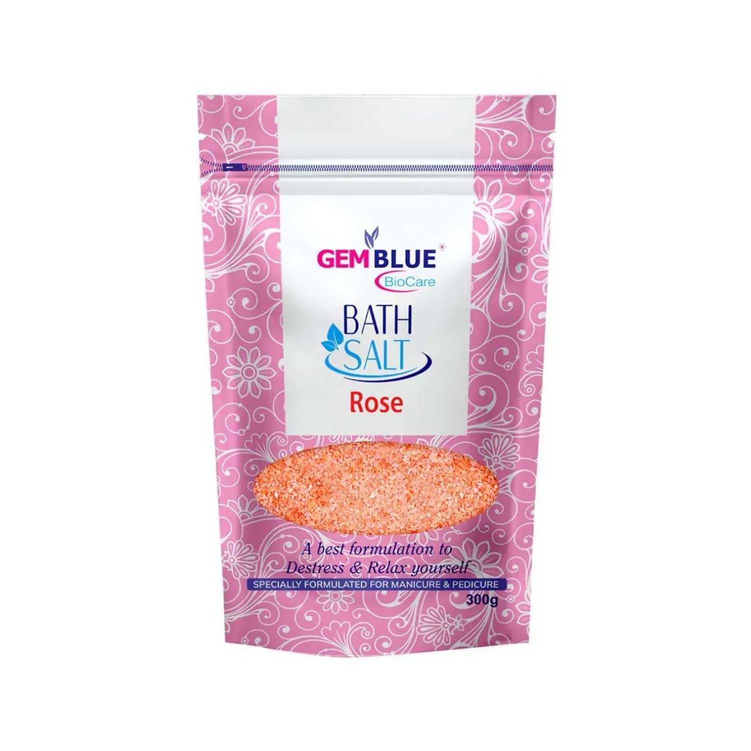 Gemblue Biocare | Gemblue Biocare Rose Epsom Bath Salt - (300g)