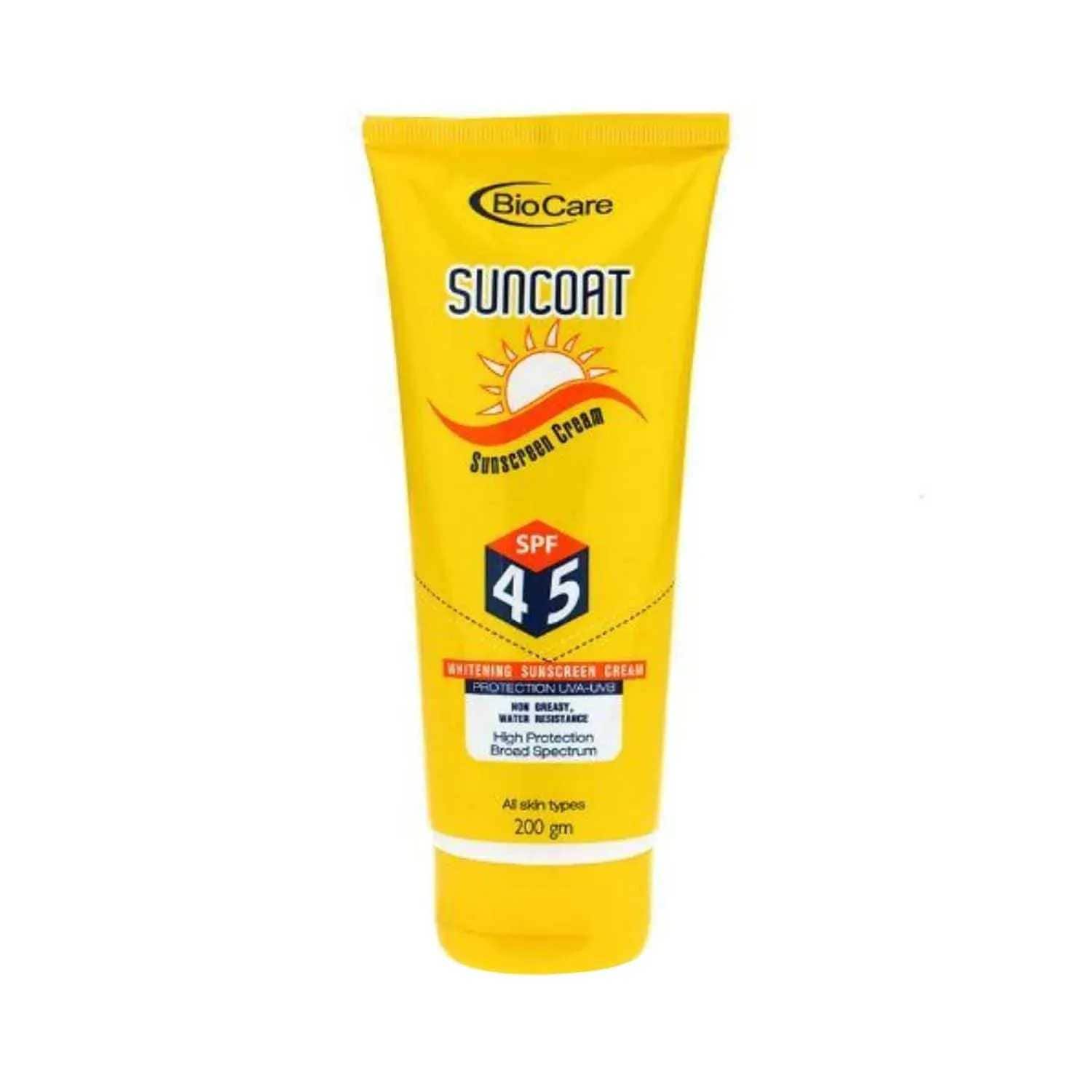 Gemblue Biocare | Gemblue Biocare Suncoat Sunscreen Cream SPF 45 - (200ml)