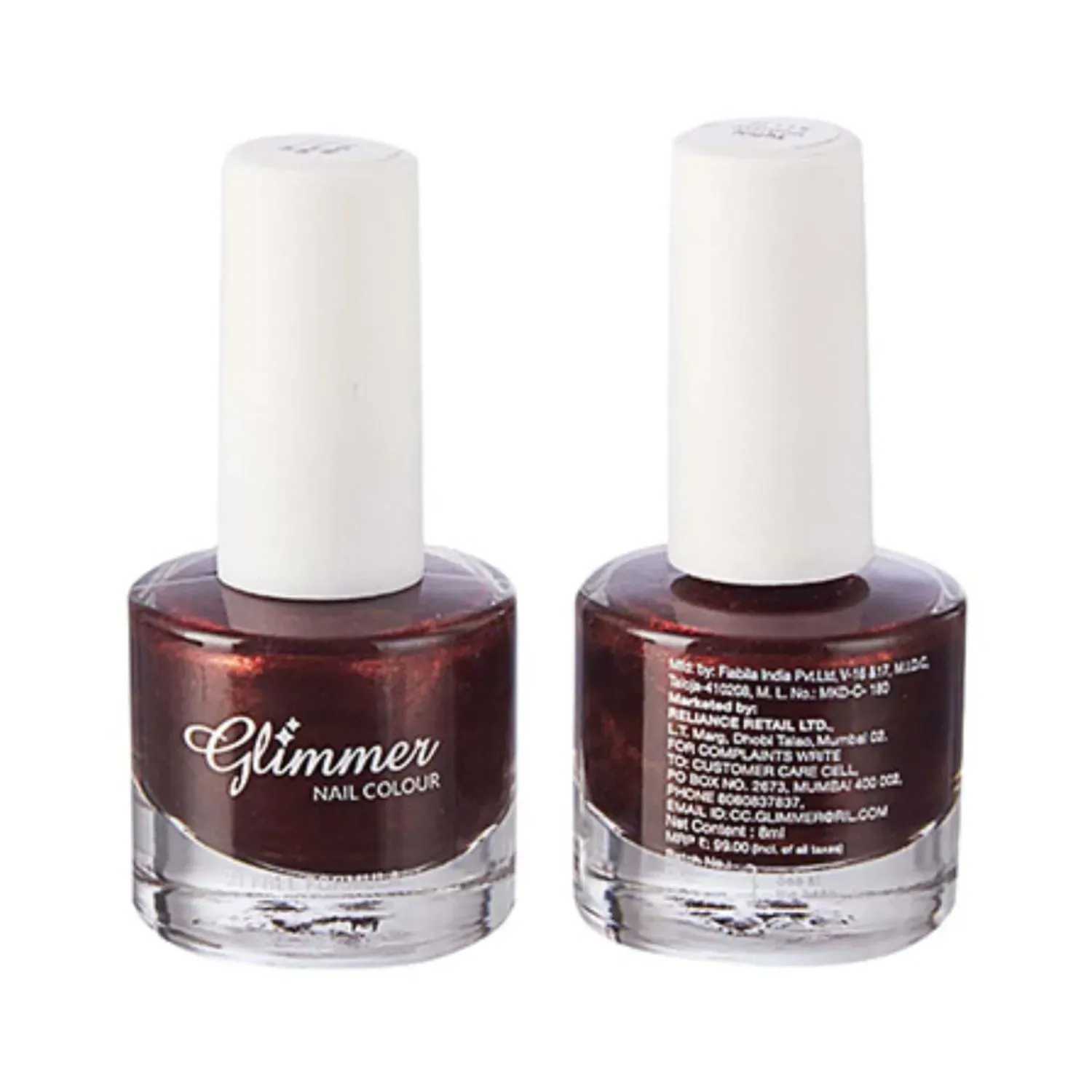 Glimmer | Glimmer Nail Enamel - Maroon Night (8ml)