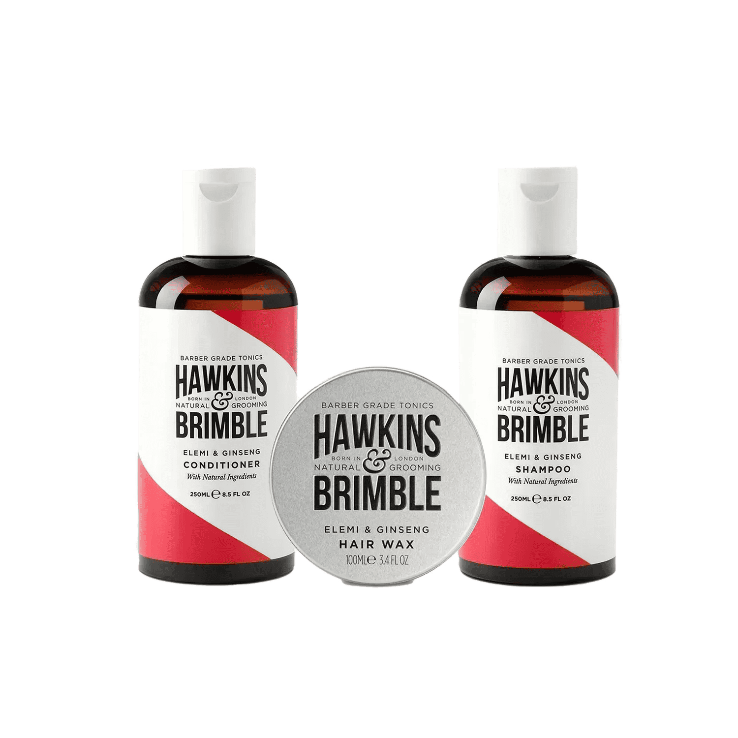 Hawkins & Brimble | Hawkins & Brimble Hair Styling Kit: (Wax 100ml, Shampoo 250ml, Conditioner 250ml (3 Pcs)