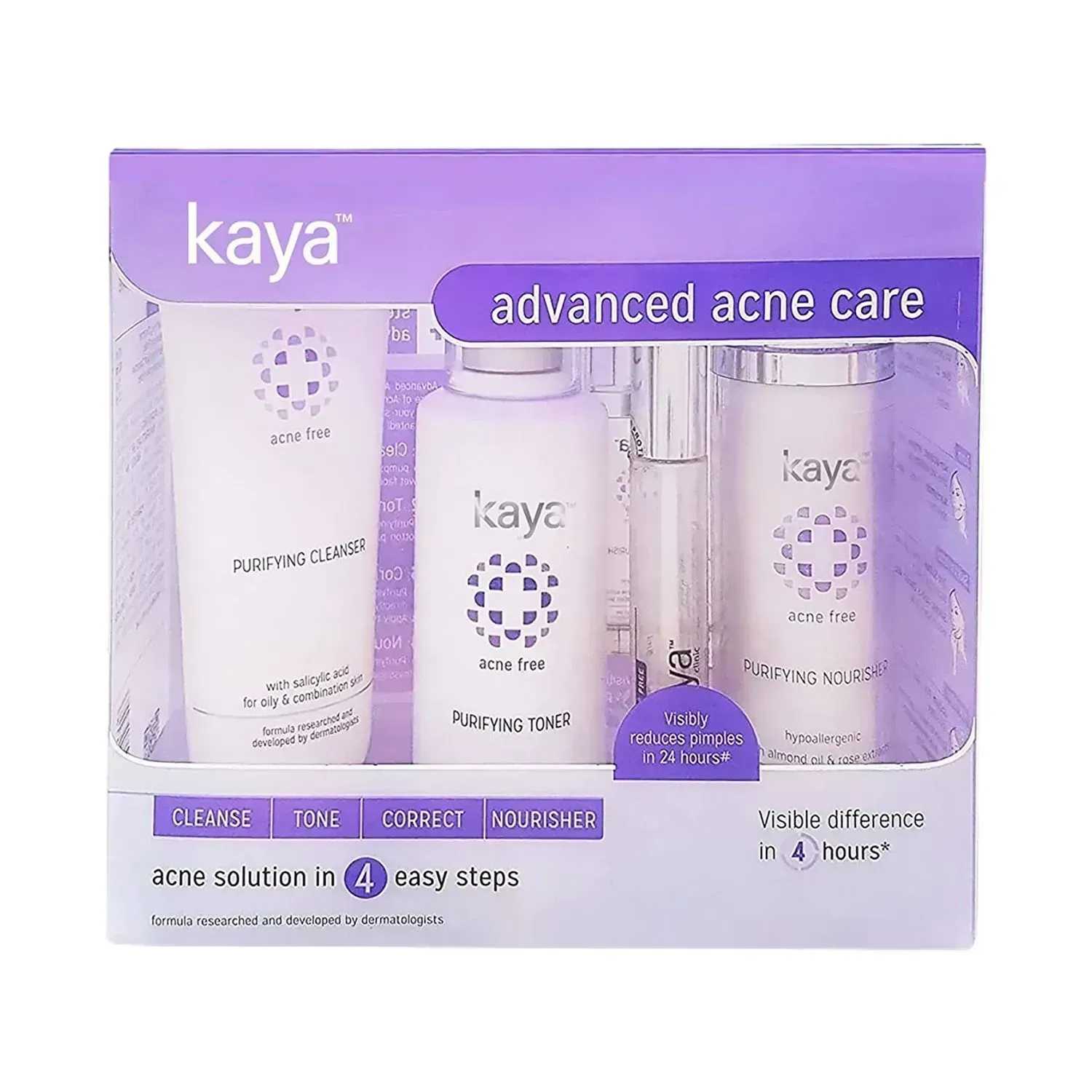 KAYA | Kaya Advanced Acne Care Kit - (4 Pcs)