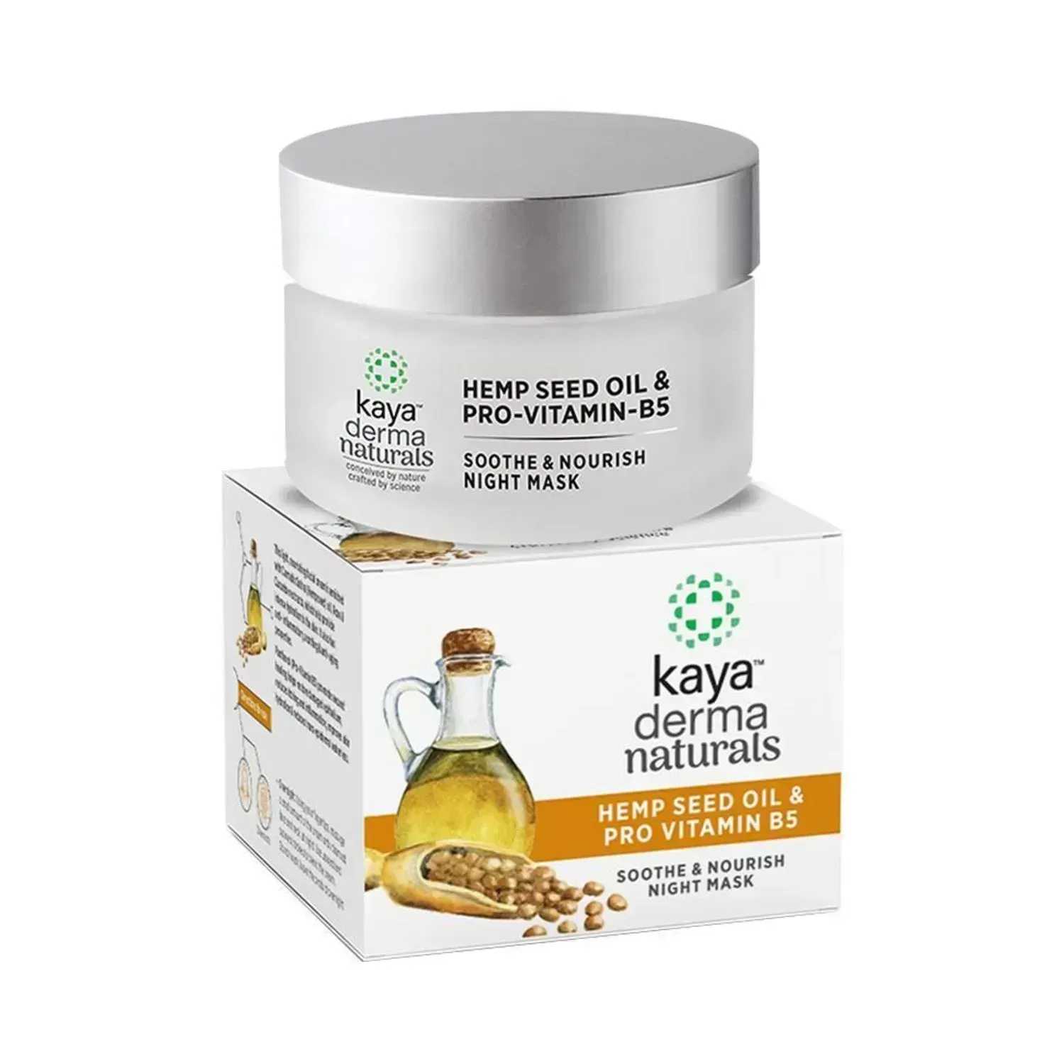 KAYA | Kaya Hemp Seed Oil & Pro Vitamin B5 Soothe & Nourish Night Mask - (50g)