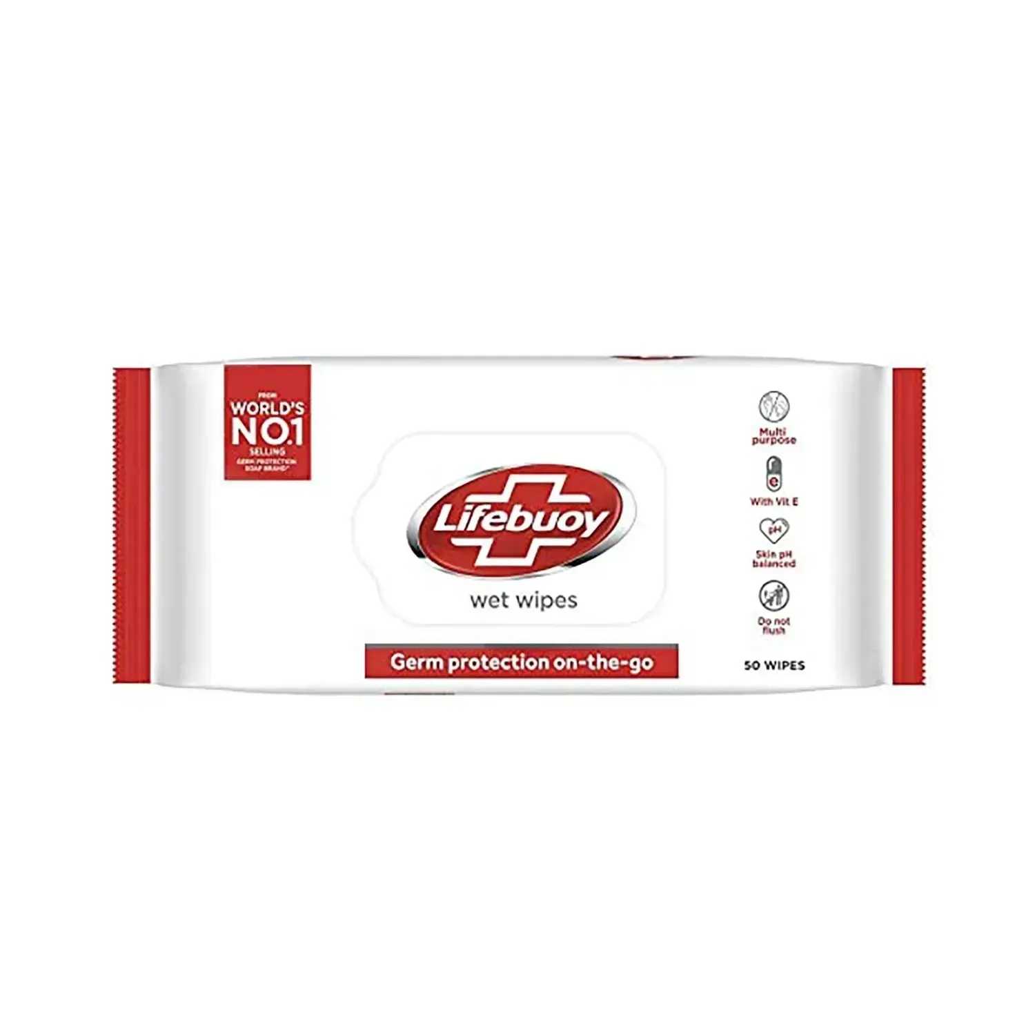 Lifebuoy | Lifebuoy Germ Protection On the Go Wet Wipes - (100 Pcs)