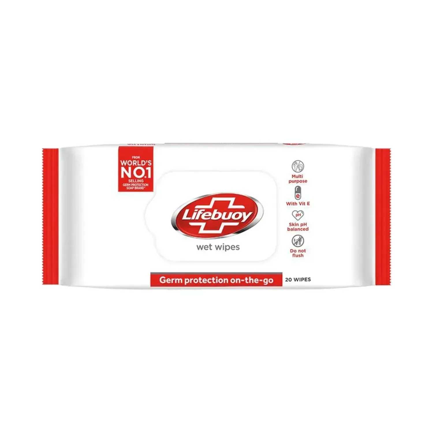 Lifebuoy | Lifebuoy Germ Protection On the Go Wet Wipes - (20 Pcs)