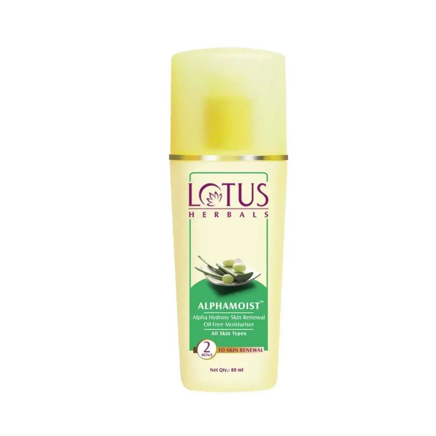 Lotus | Lotus Herbal Alphamoist Alpha Hydroxy Skin Renewal Oil Free Moisturiser - (80ml)
