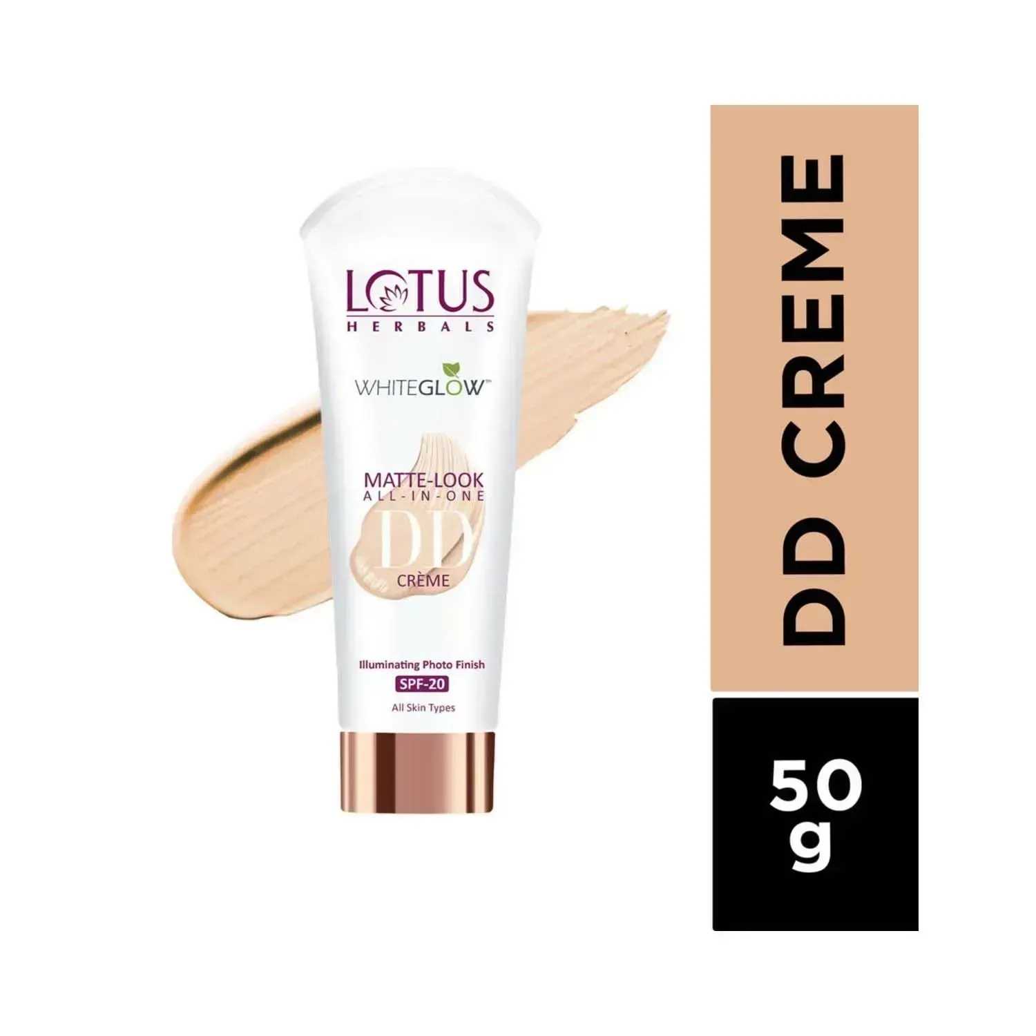 Lotus | Lotus Herbals Whiteglow Matte Look All In One DD Cream SPF 20 - D1 Pink Beige (8g)