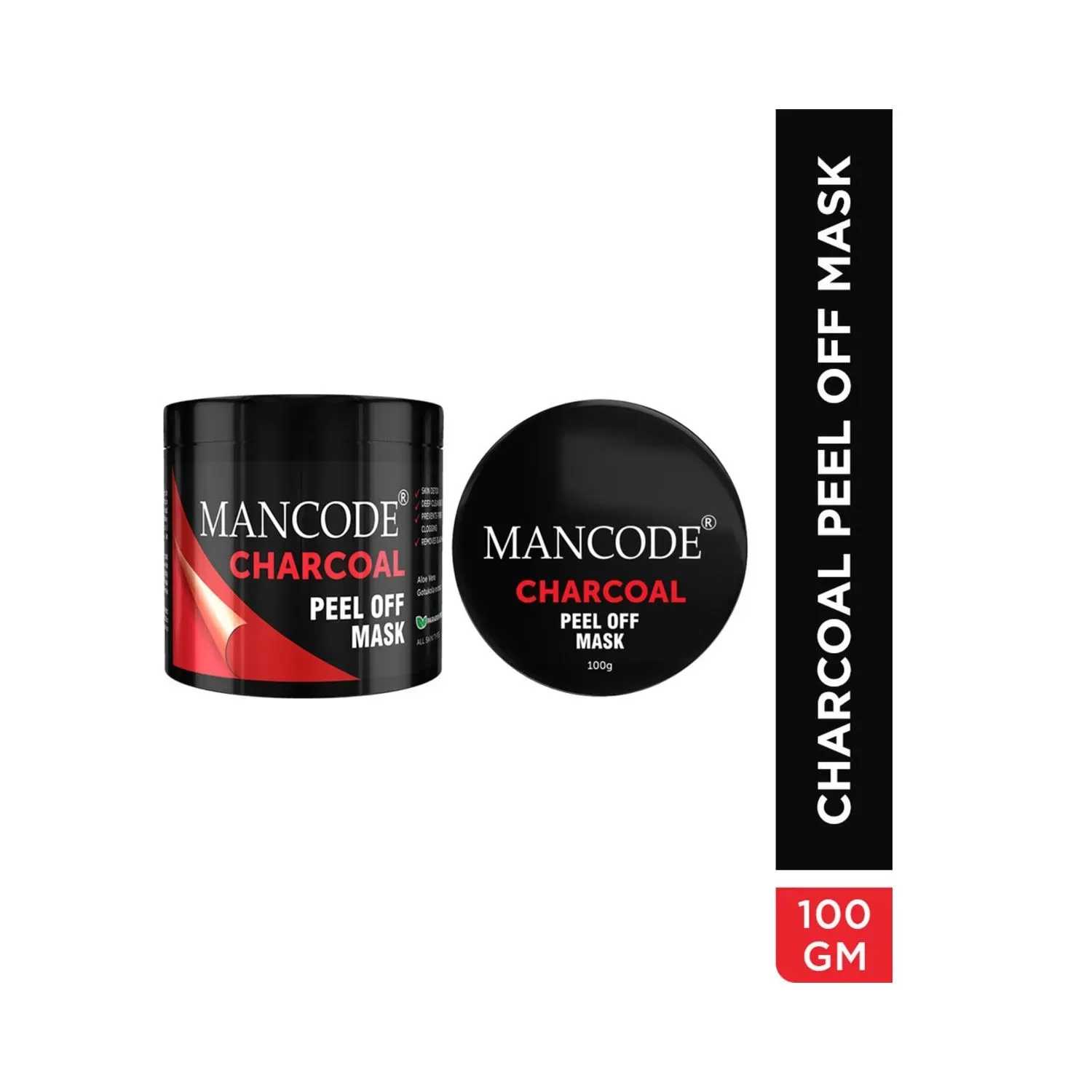 Mancode | Mancode Charcoal Peel Off Mask - (100g)