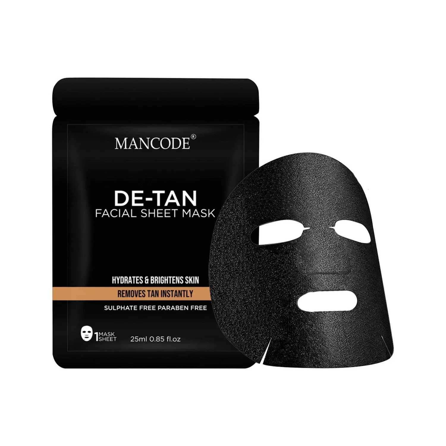 Mancode | Mancode De-Tan Facial Sheet Mask - (25ml)