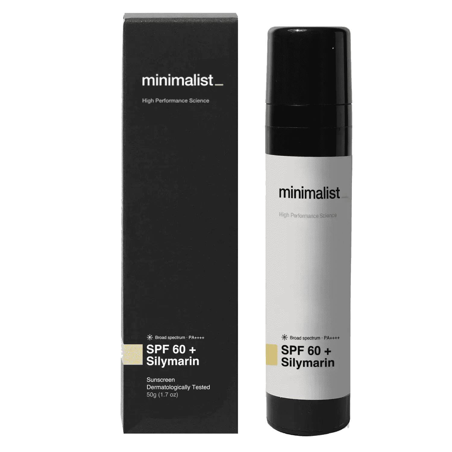 Minimalist | Minimalist SPF 60 PA ++++ Face Sunscreen With Antioxidant Silymarin - (50g)