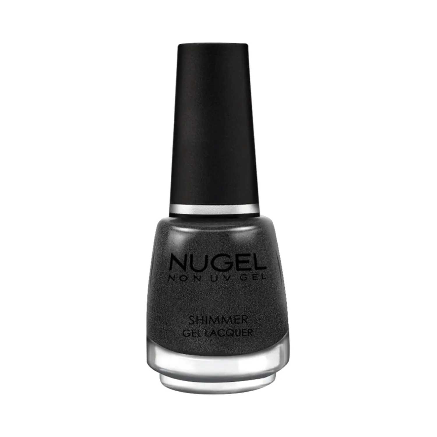 Nugel | Nugel Non UV Gel Shimmer Nail Enamel - S8 Diamond Gunmetal (13ml)