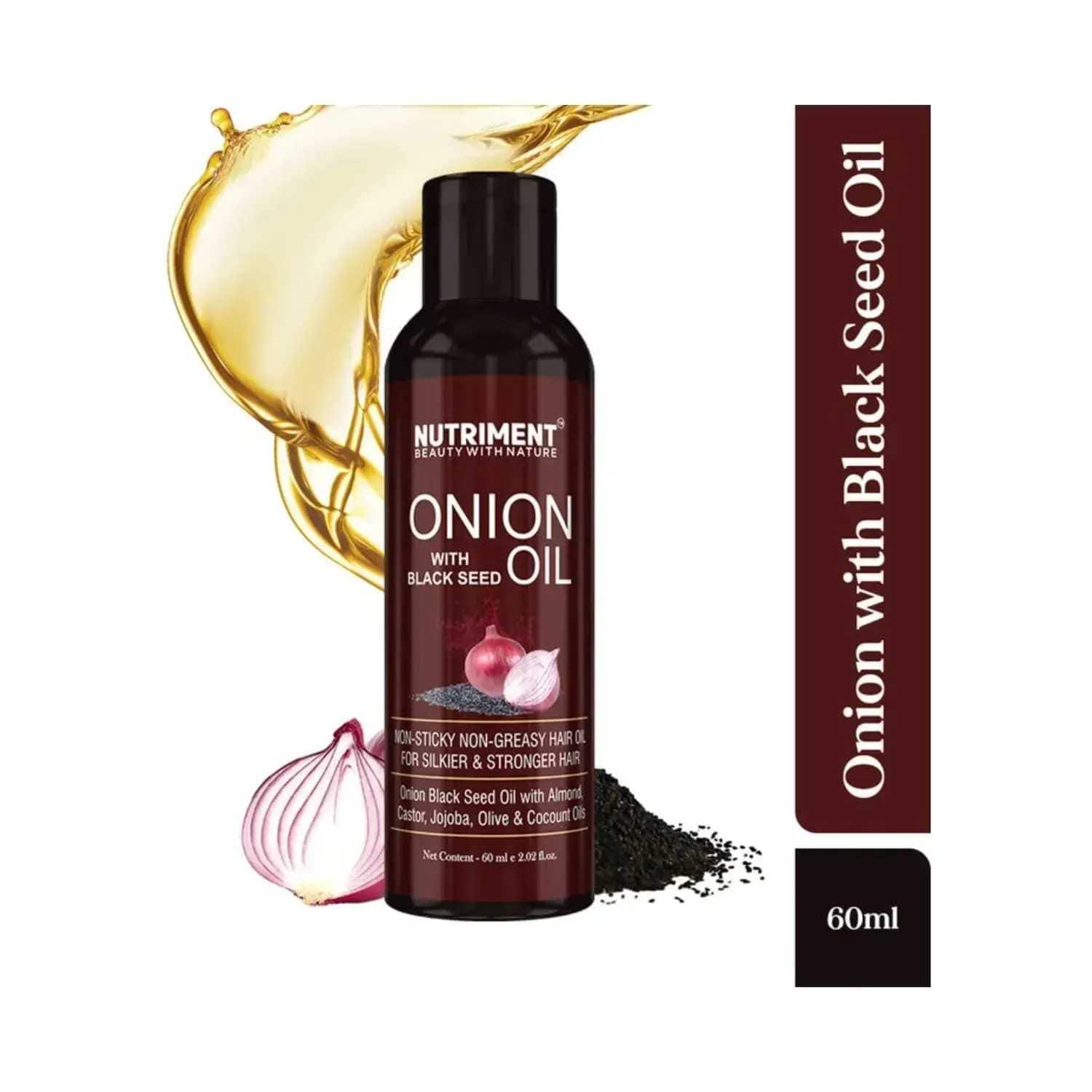 Nutriment Red Onion With Black Seed Hair Oil - (60ml)