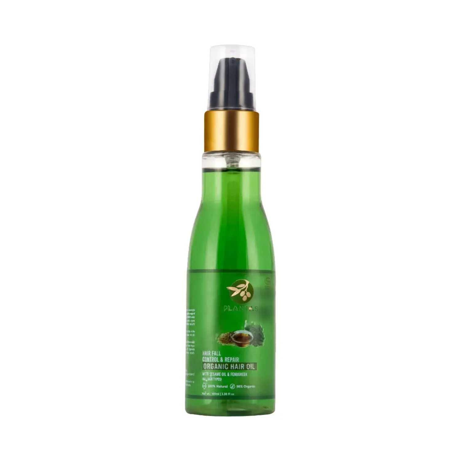 PLANTAS | Plantas Hair Fall Control & Repair Organic Hair Oil - (100ml)