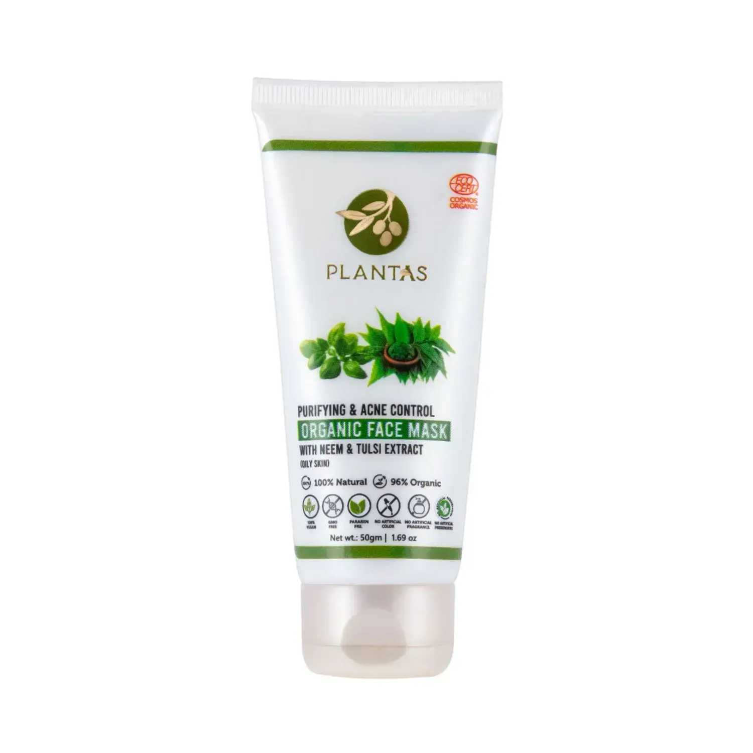 PLANTAS | Plantas Purifying & Acne Control Organic Face Mask - (50g)
