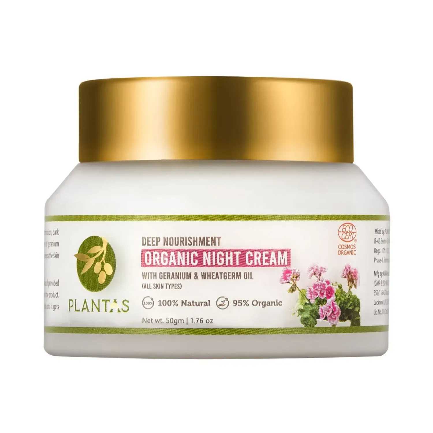 PLANTAS | Plantas Deep Nourishment Organic Night Cream - (50g)