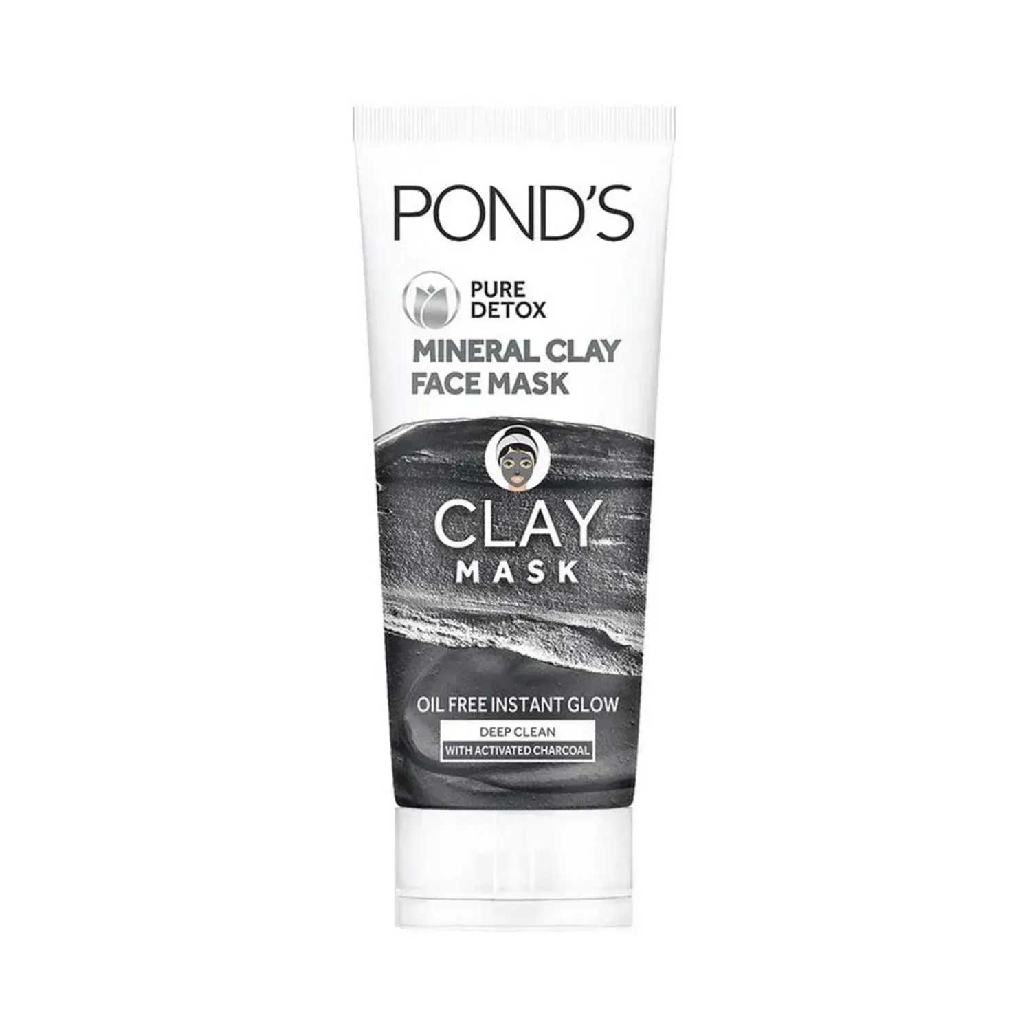 Pond's Pure Detox Mineral Clay Face Mask For Oil Free Instant Glow - (90g)