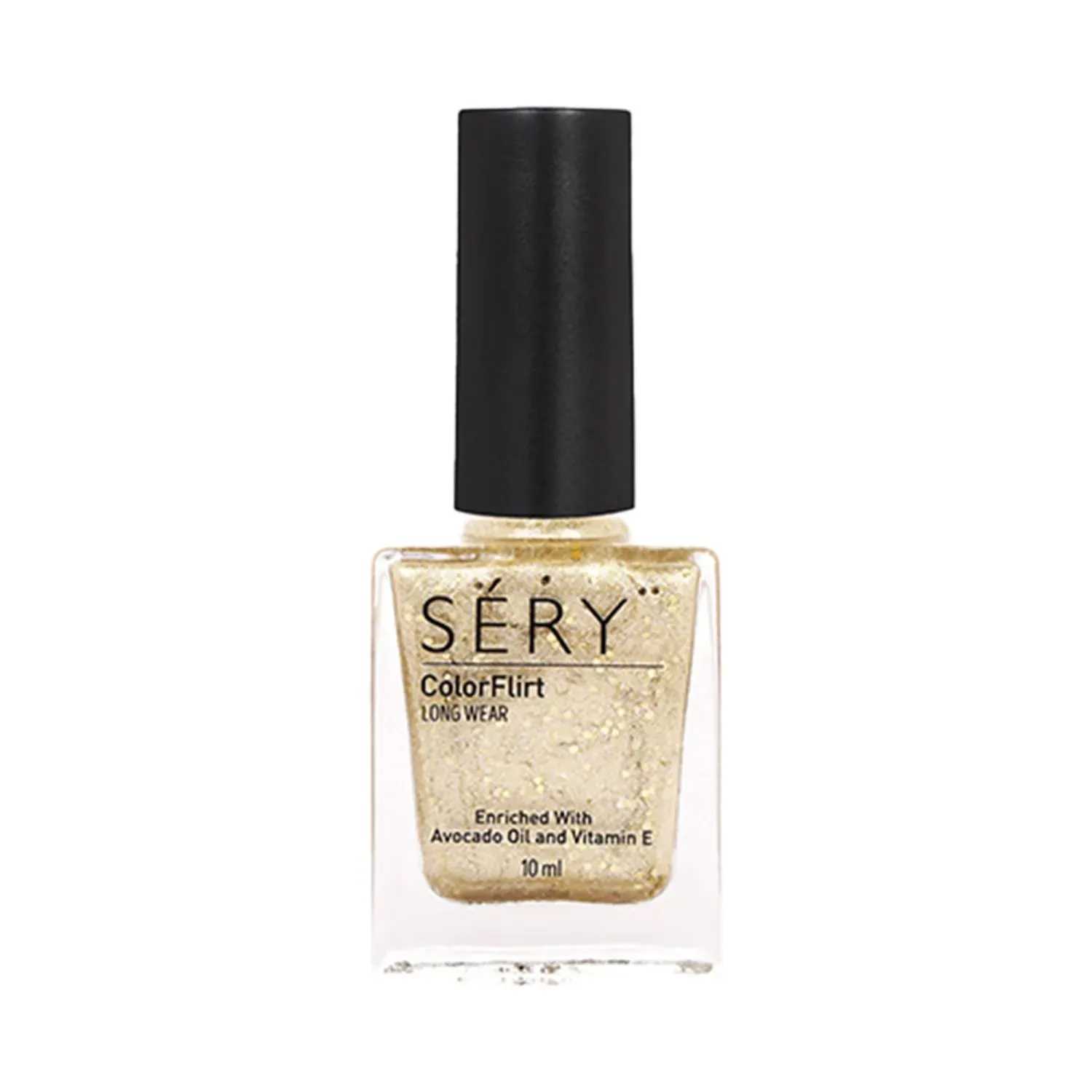 Sery | Sery Colorflirt Nail Paint Glitter - Golden Shimmer (10ml)