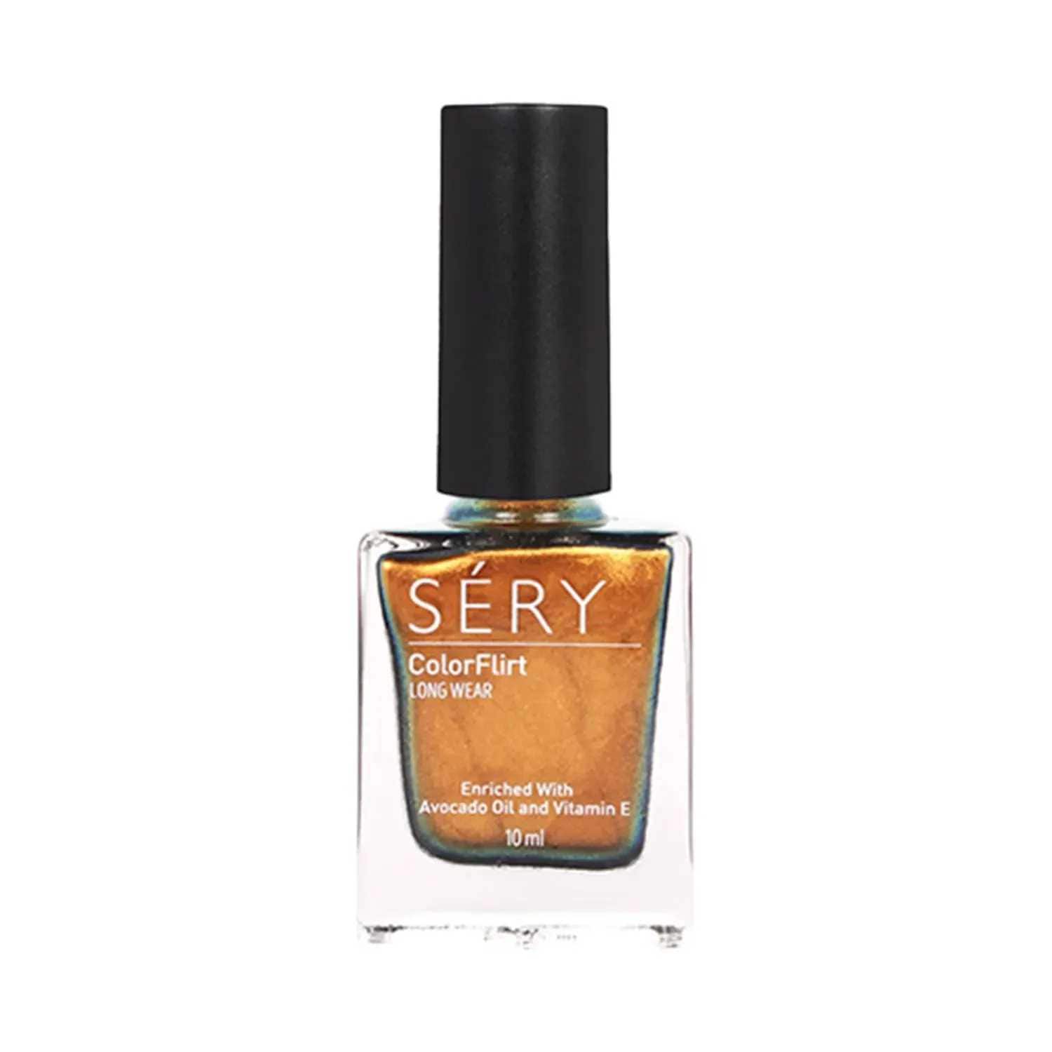 Sery | Sery Colorflirt Nail Enamel - Golden Green Shifting Treat (10ml)