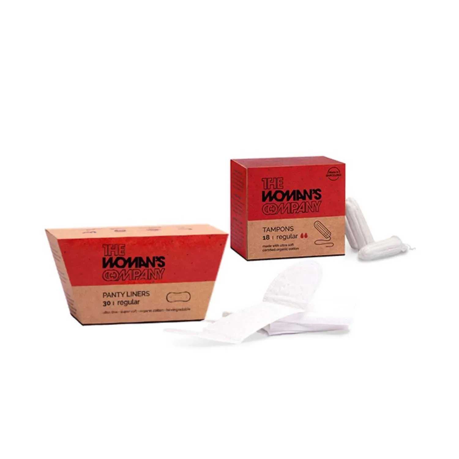 The Woman's Company | The Woman's Company Tampons Without Applicator + Panty Liners Combo