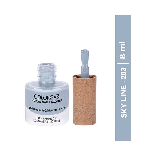 Colorbar Vegan Nail Lacquer - 203 Sky line (8ml)