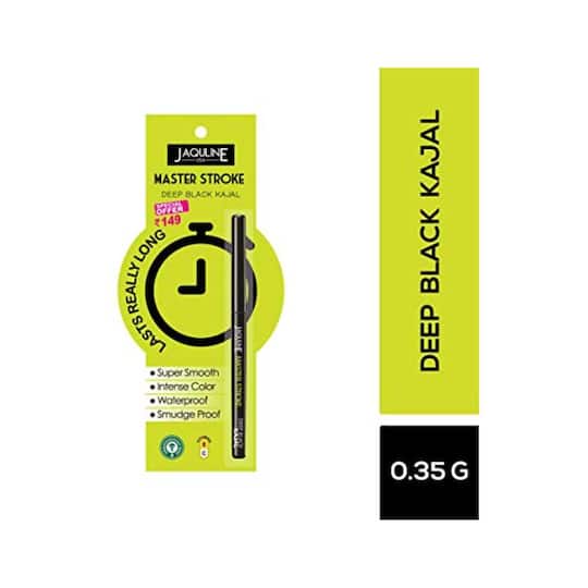 Jaquline USA Master Stroke Kajal - Deep Black (0.35g)